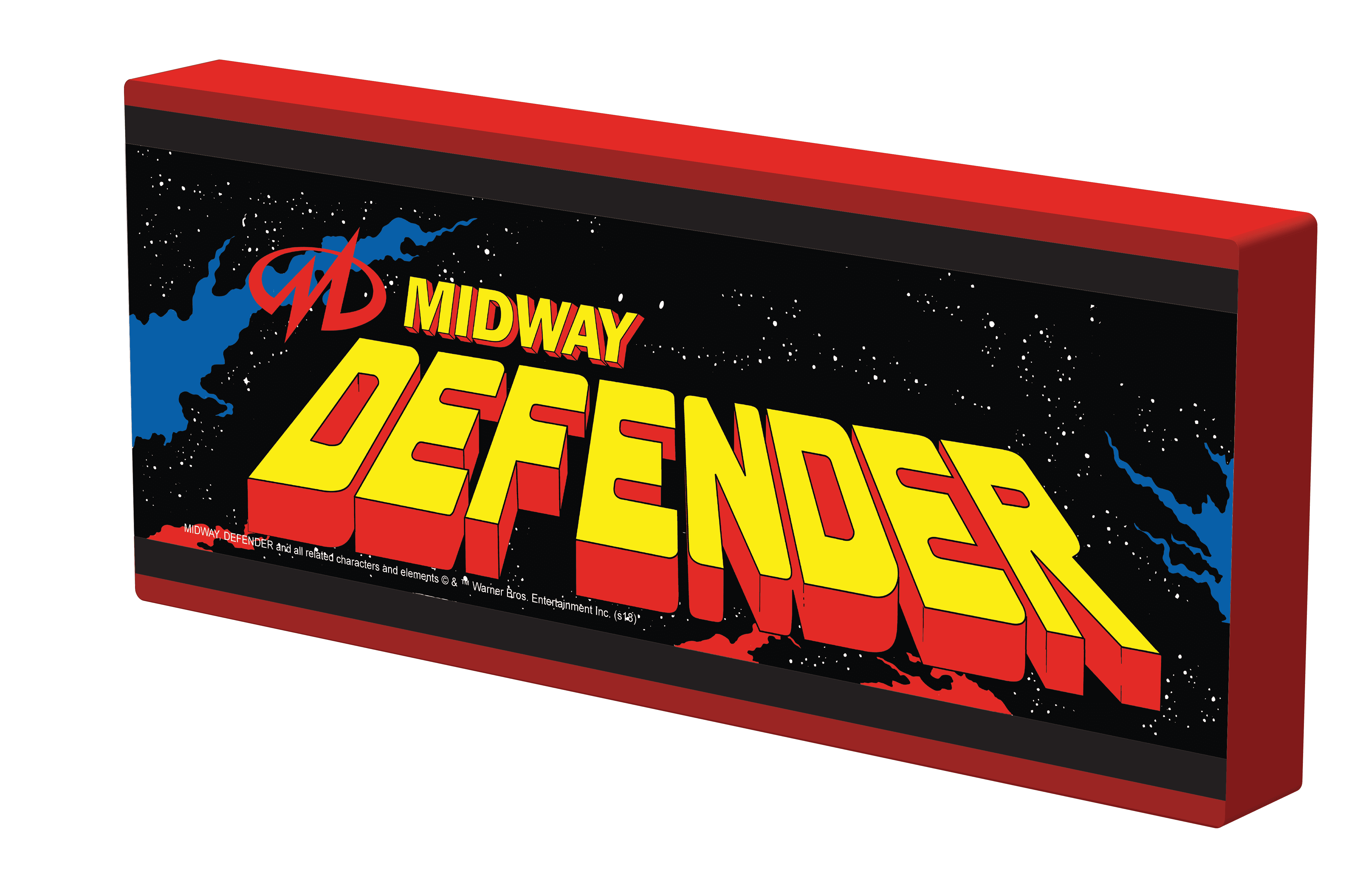 Arcade1up Defender Light Up Wall Mounted Marquee (24in X 10in)