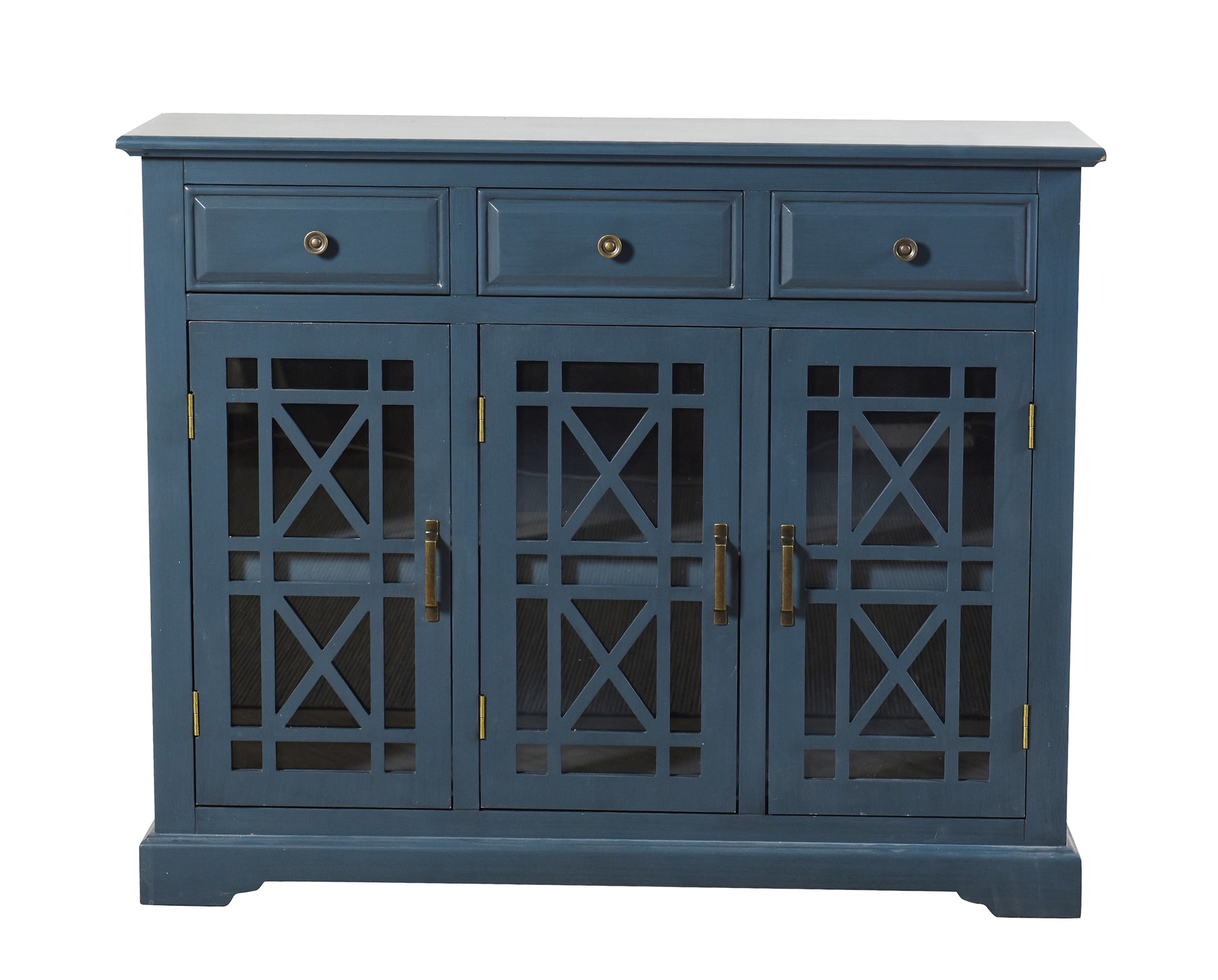 Archer Ridge 3 Drawer with Two Door Sideboard - Blue