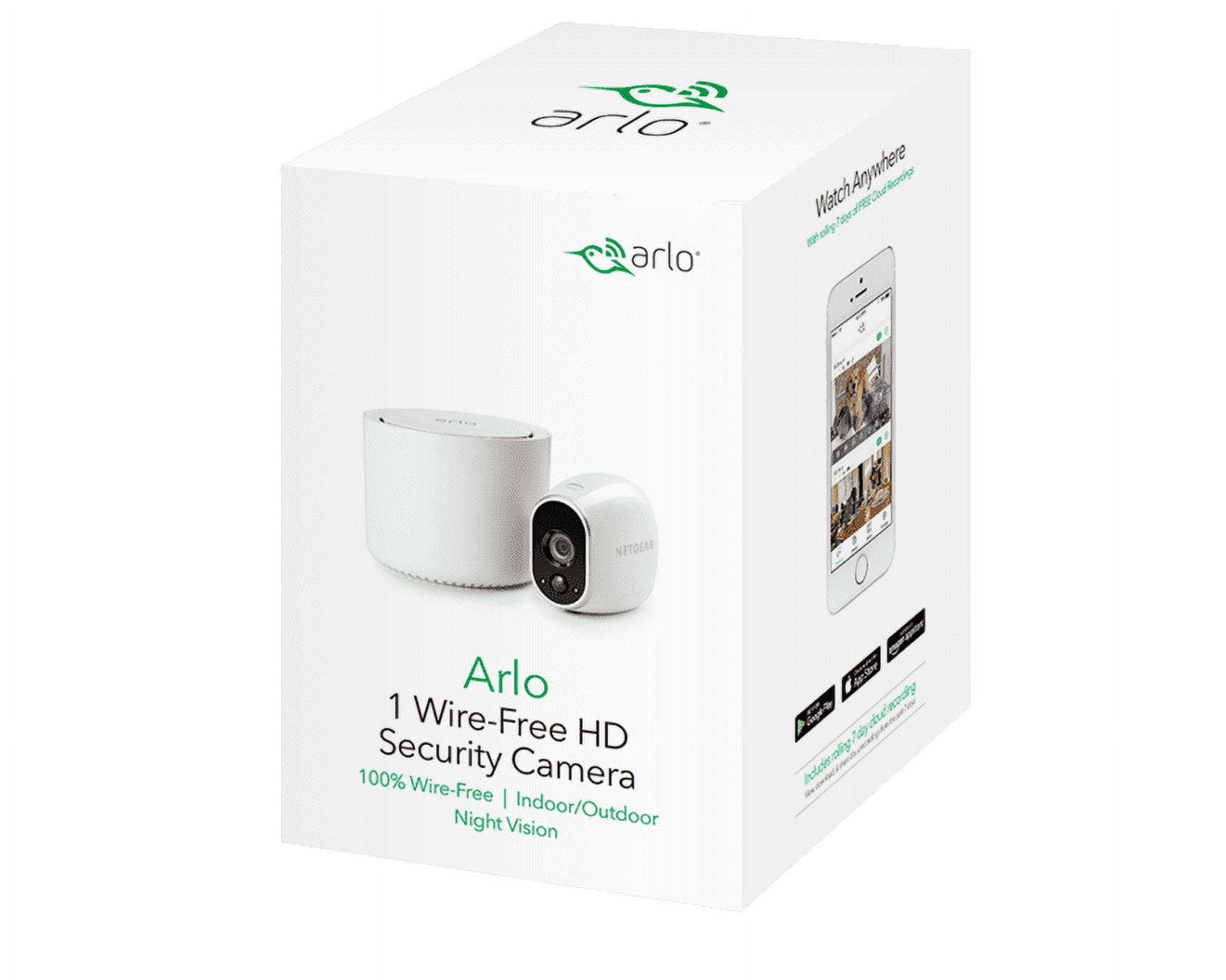 Arlo Wire-Free Security System with 1 HD Camera (VMS3130W100NAS)