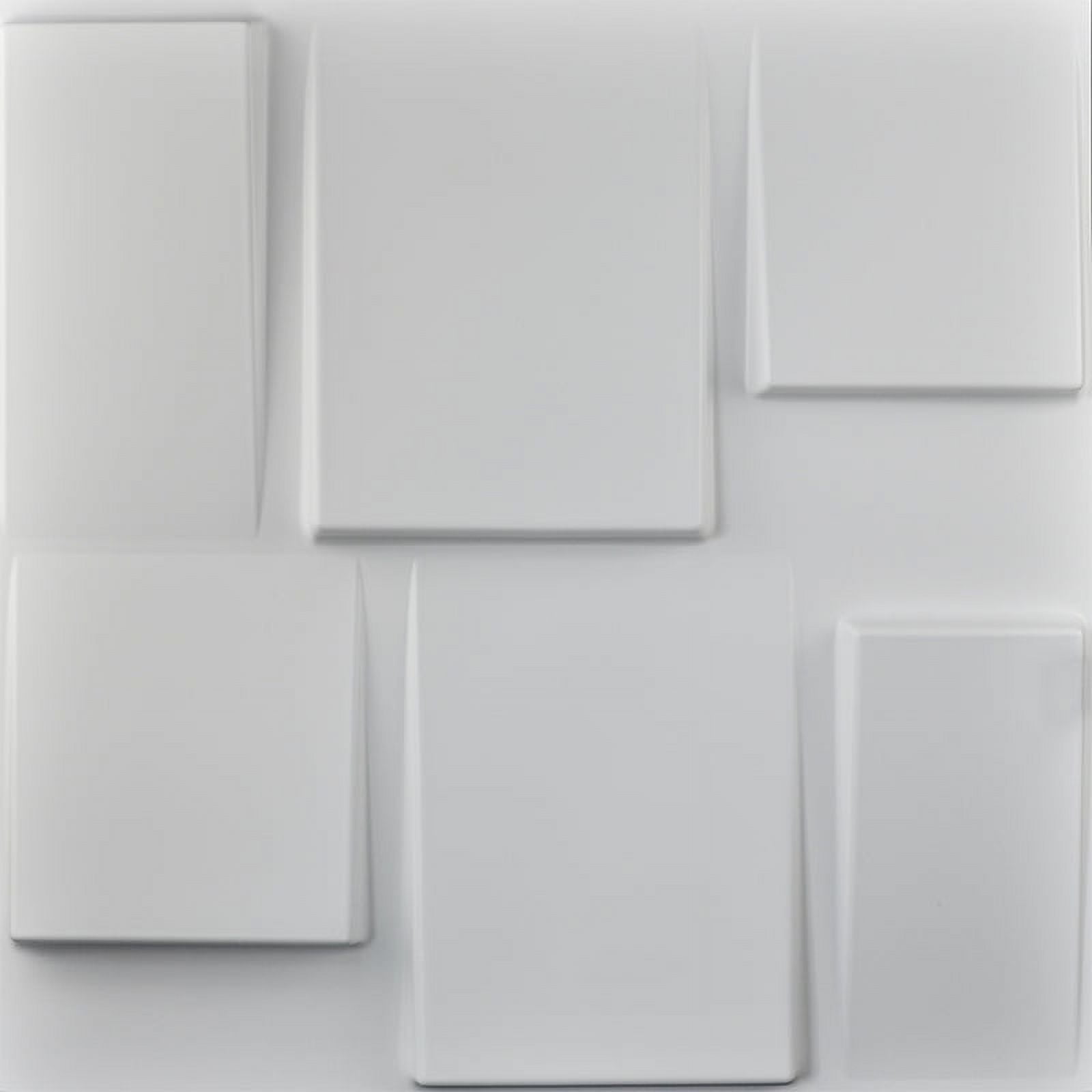 Art3d Architectural Design 19.7 in. x 19.7 in. PVC 3D Wall Panel (12-Pack)