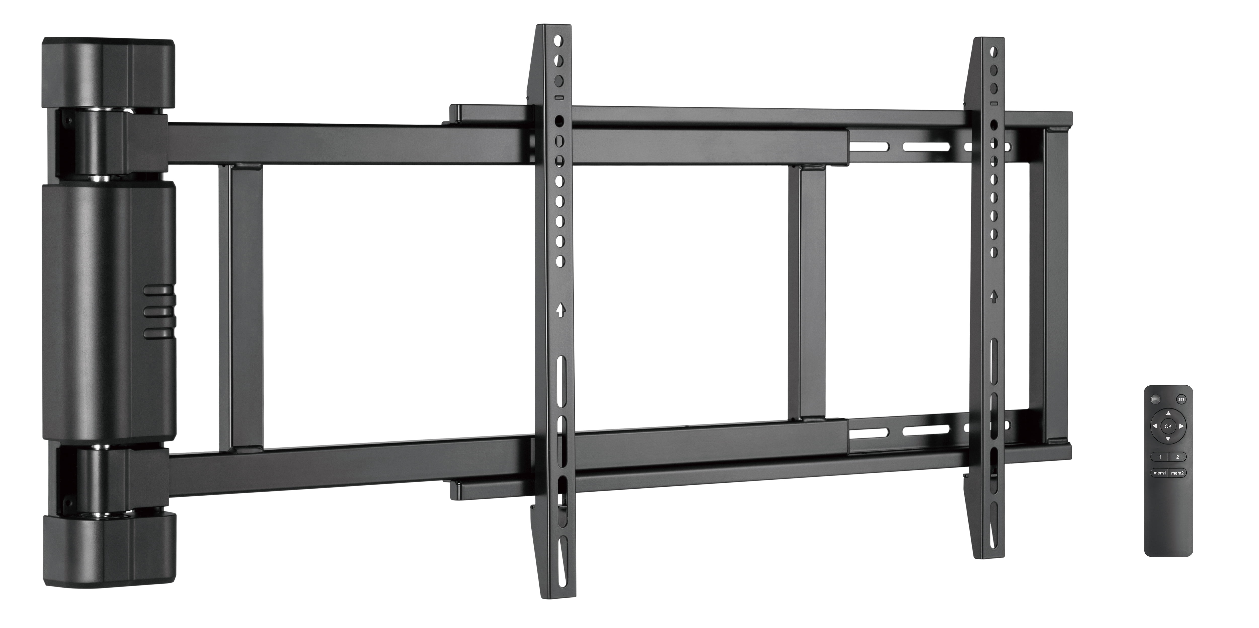 Atlantic Motorized TV Wall Mount, Slim Profile, Panoramic 170 Degree View for 32”-75” TVs