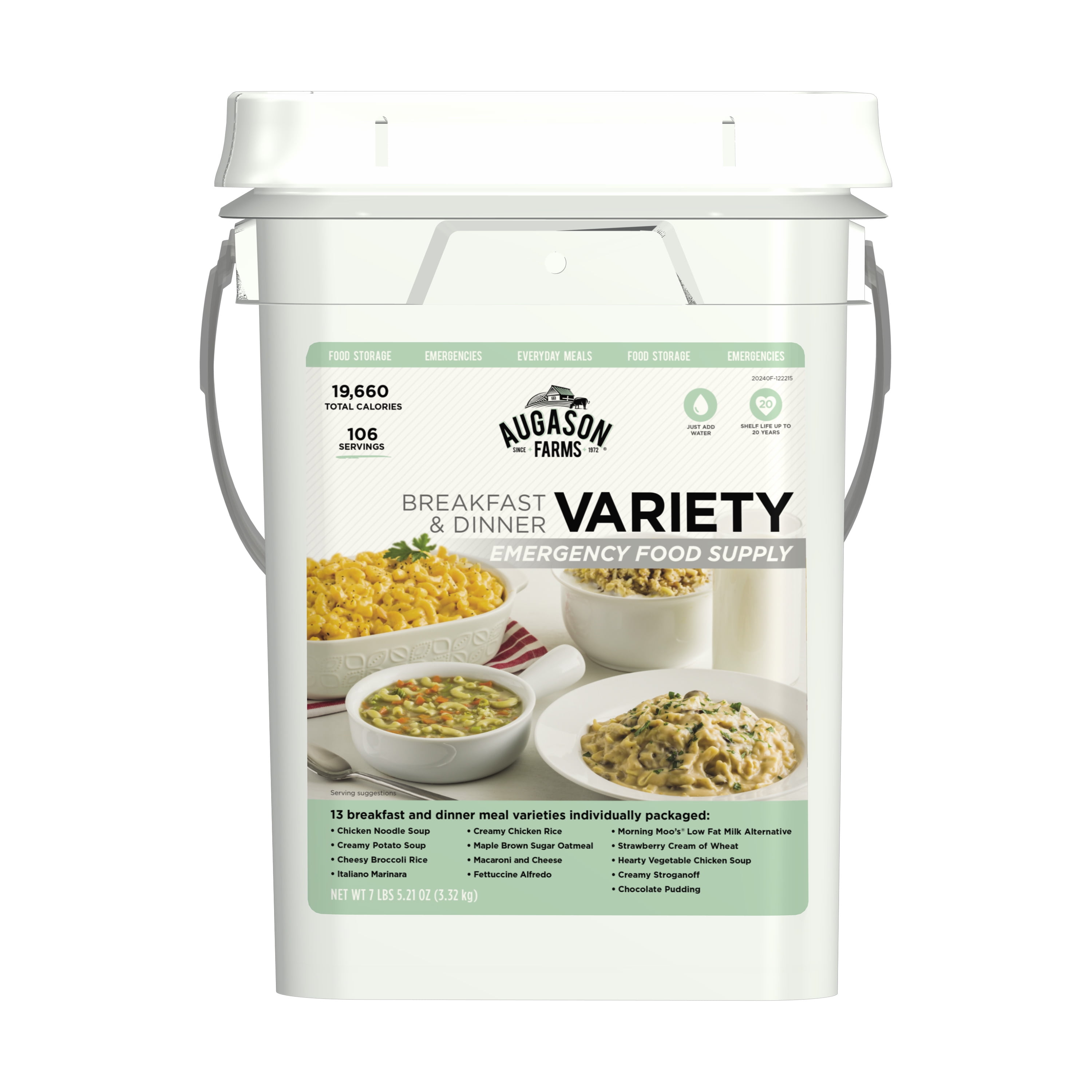 Augason Farms Breakfast & Dinner Emergency Food Supply, 13 Varieties