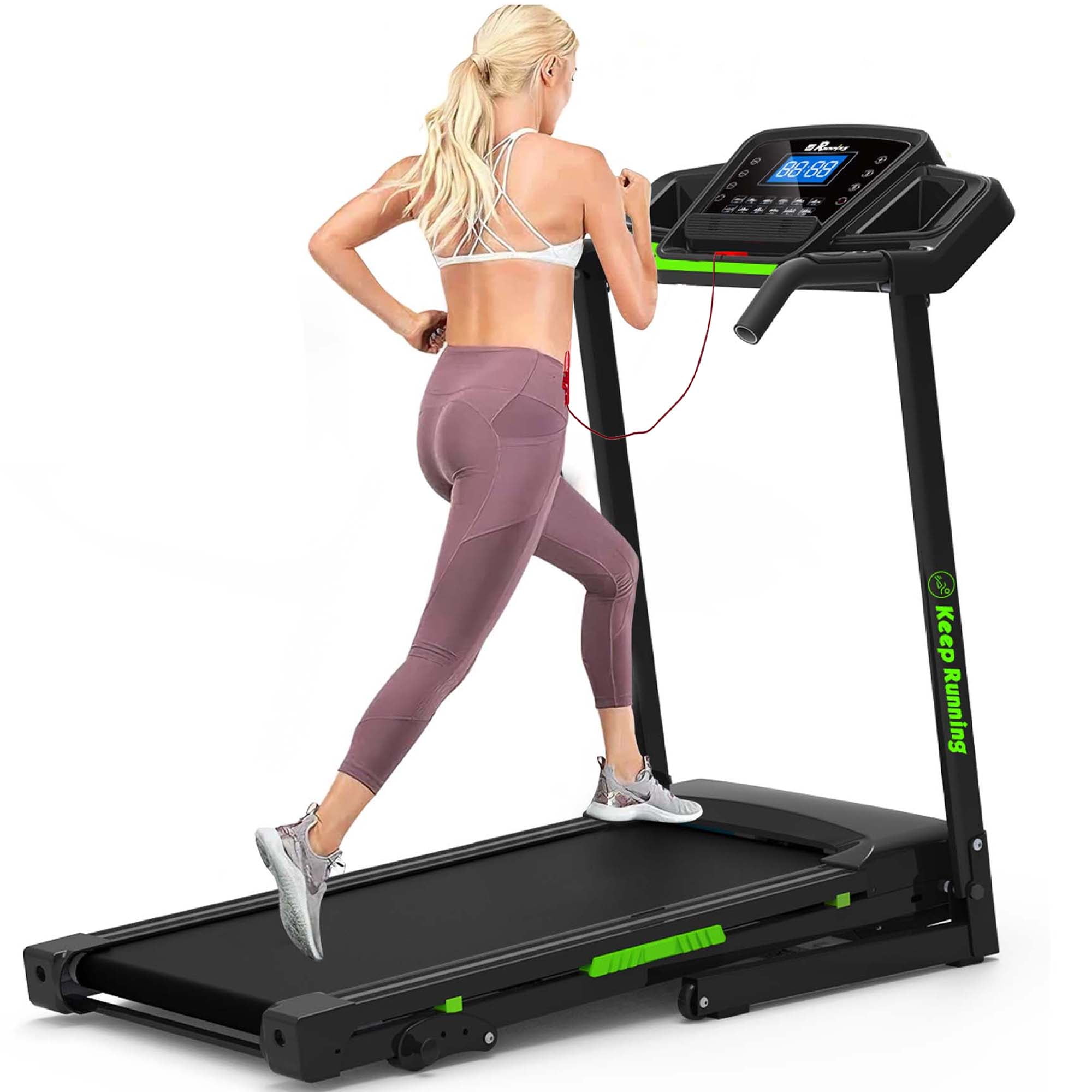 Aukfa Treadmill 300 lb Capacity Electric Treadmill with Incline 3.5 HP Walking Running Machine for Home Workout
