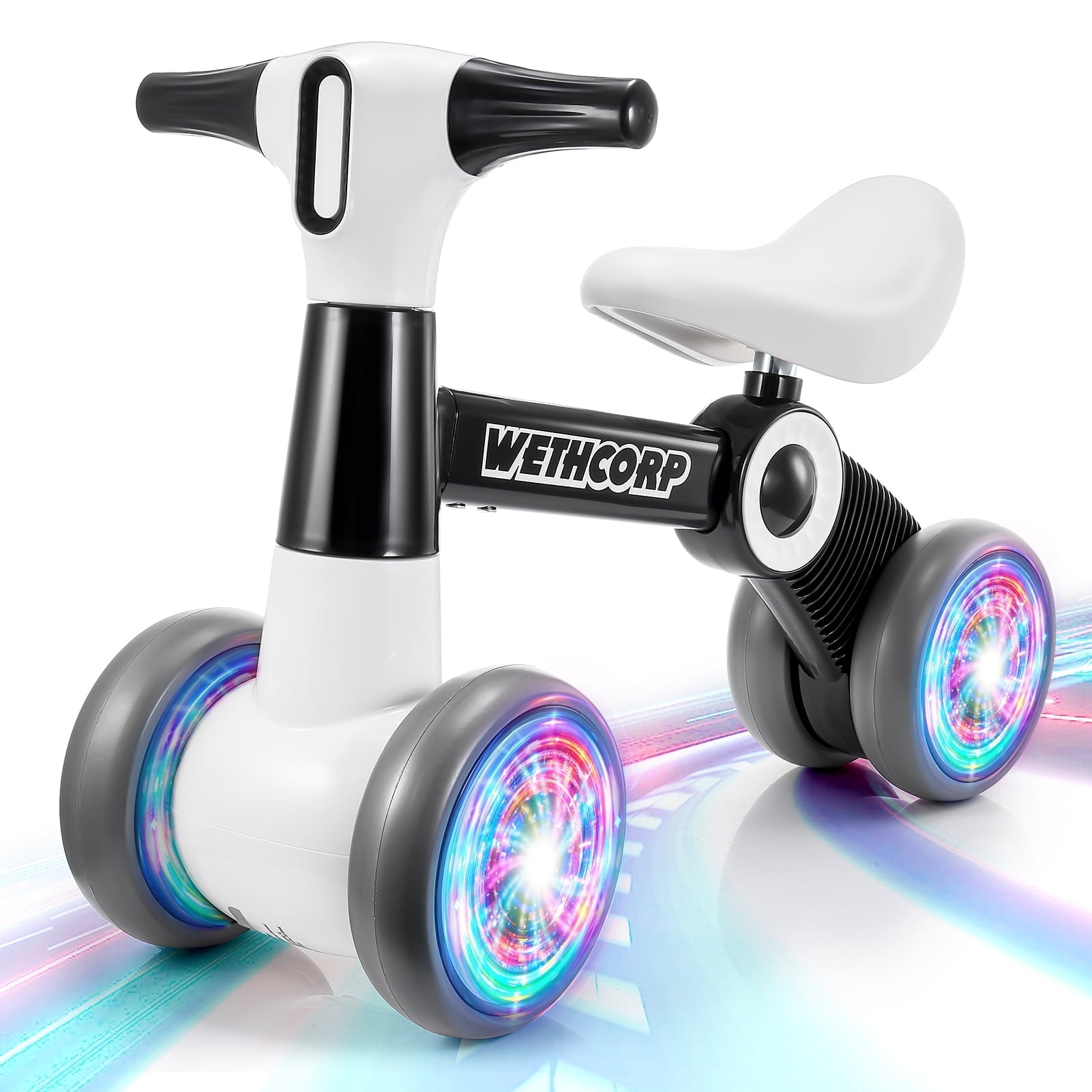 Baby Balance Bikes Toys for 1 2 Year Old, Lighting Balance Bikes 12-36 Month Toddlers, Riding Toys for Toddlers Gifts for 1 2 3 Year Old Boys Girls