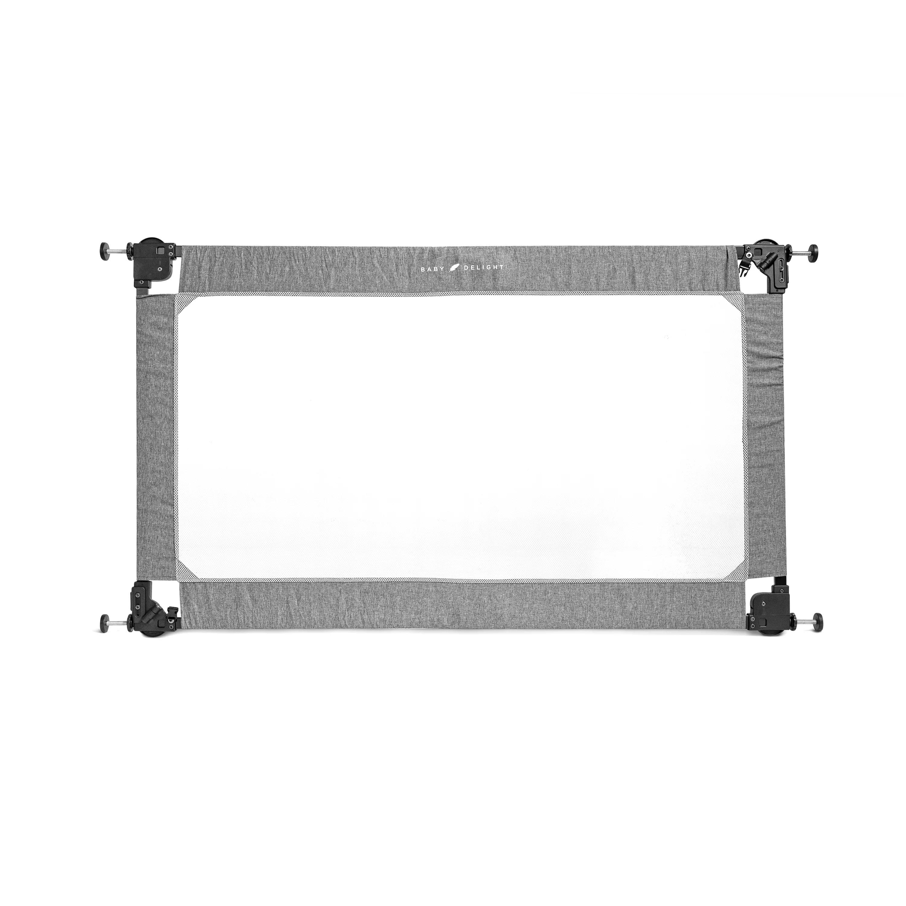 Baby Delight Span, Portable Expandable Folding Fabric Baby Gate, 36"-60", Charcoal Tweed