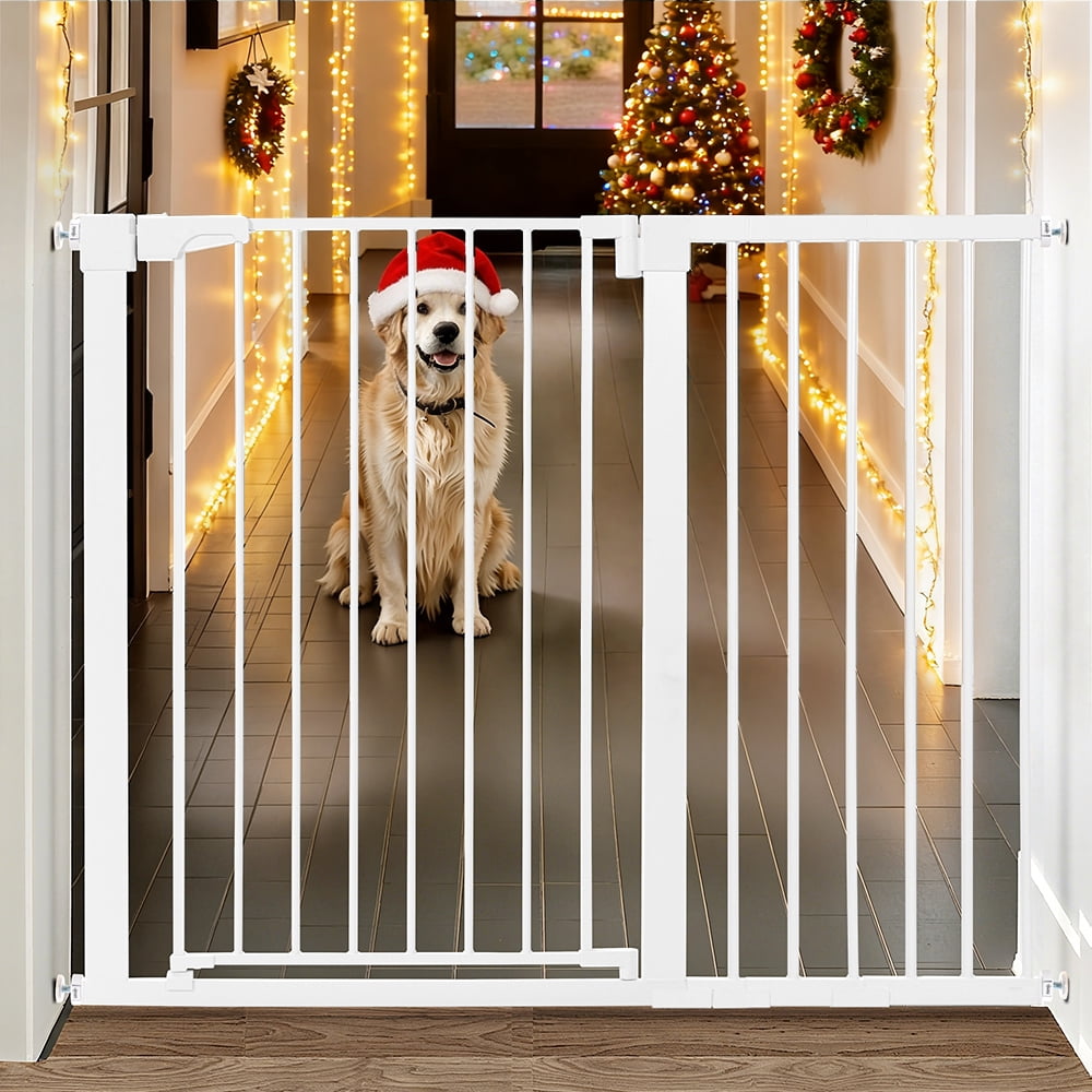 Baby Safety Gate, Extra Tall 36 inch ,Wide 29.5"to 48.8" Baby Gate for Stairs and Doorway,Gate for Ages 6 to 36 Months,White