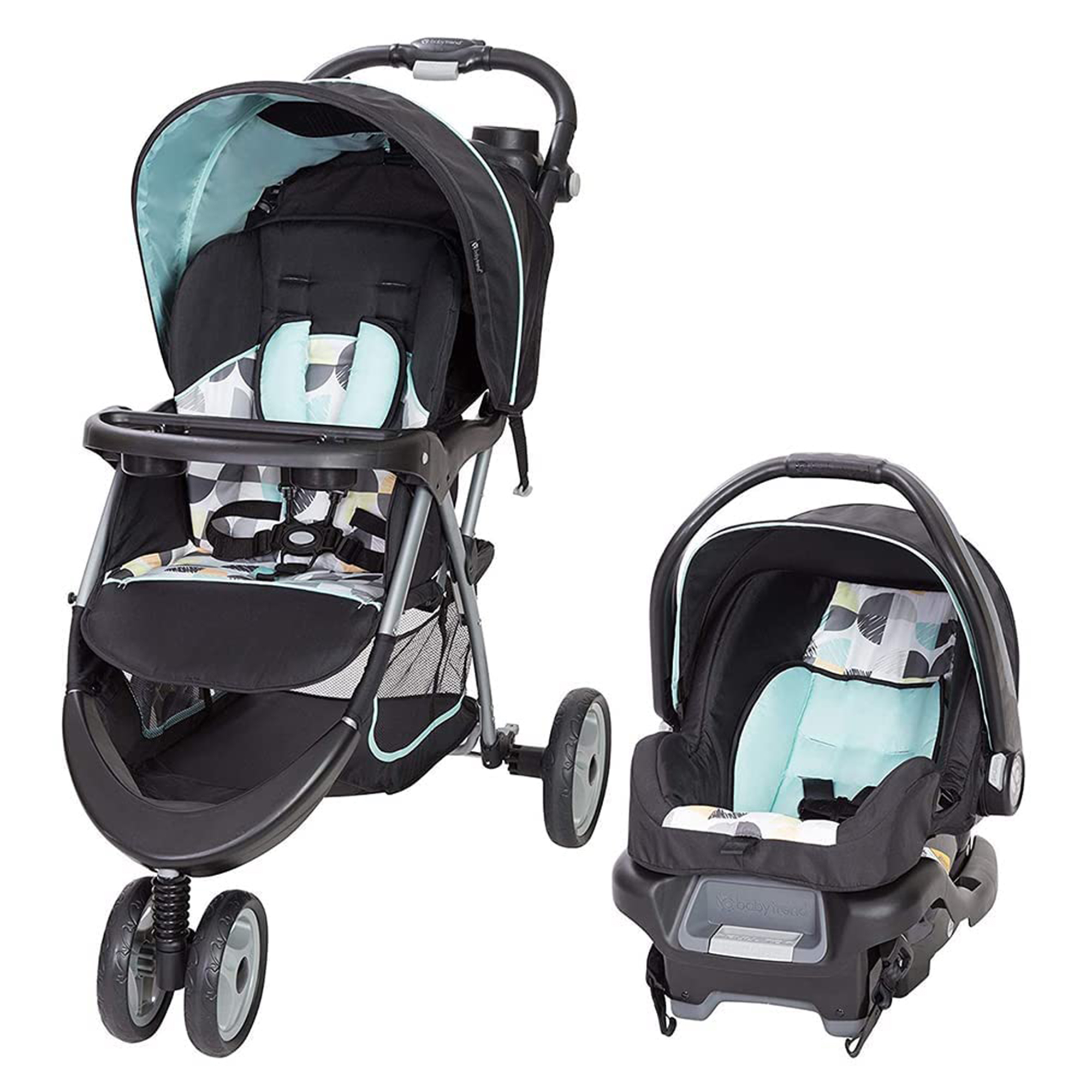 Baby Trend EZ Ride 35 Travel System, Doddle Dots Blue