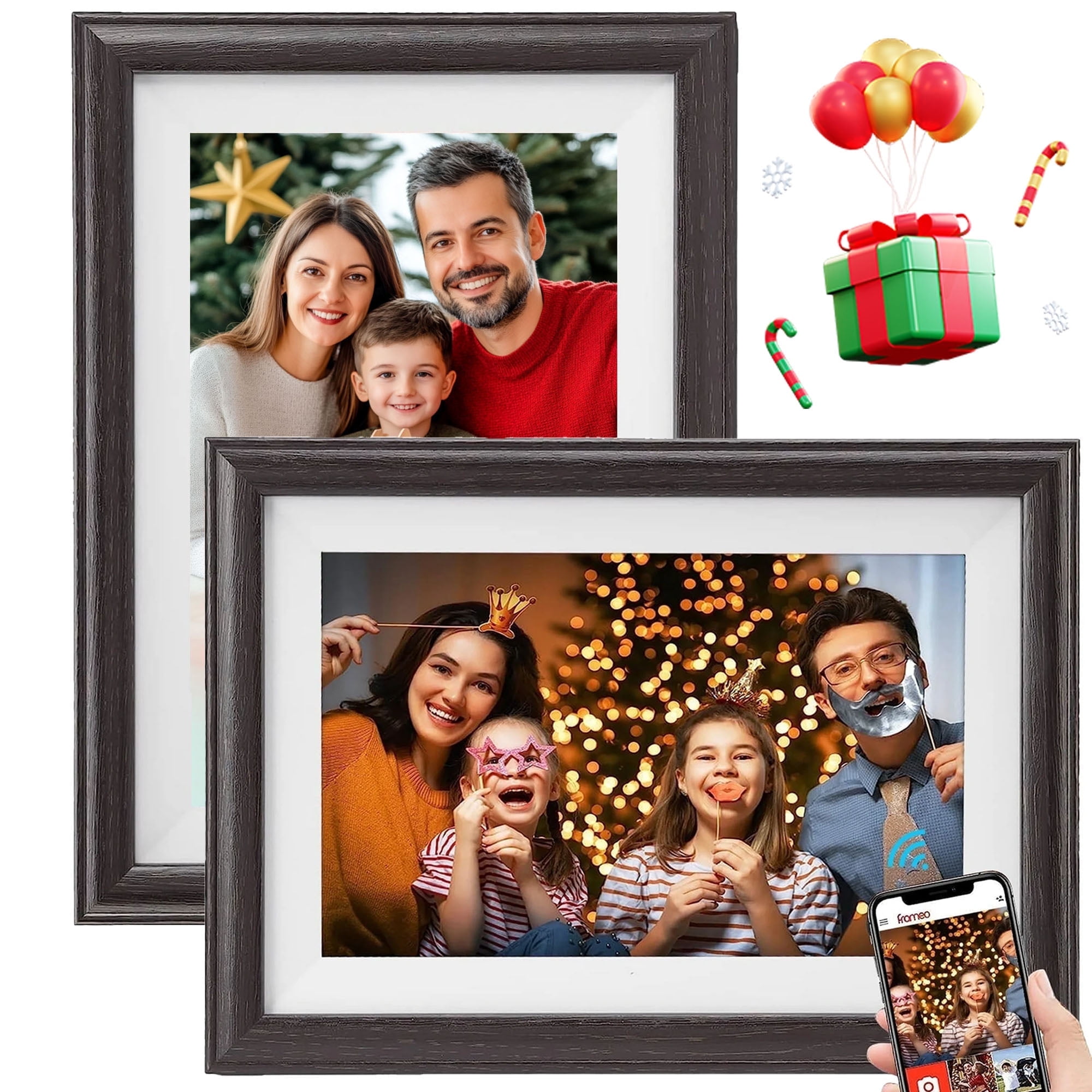 Babyltrl 10" Wifi Digital Photo Picture Frame with Automatic Slideshow Video Music Movie,Easy Share Photos Videos via App from Anywhere