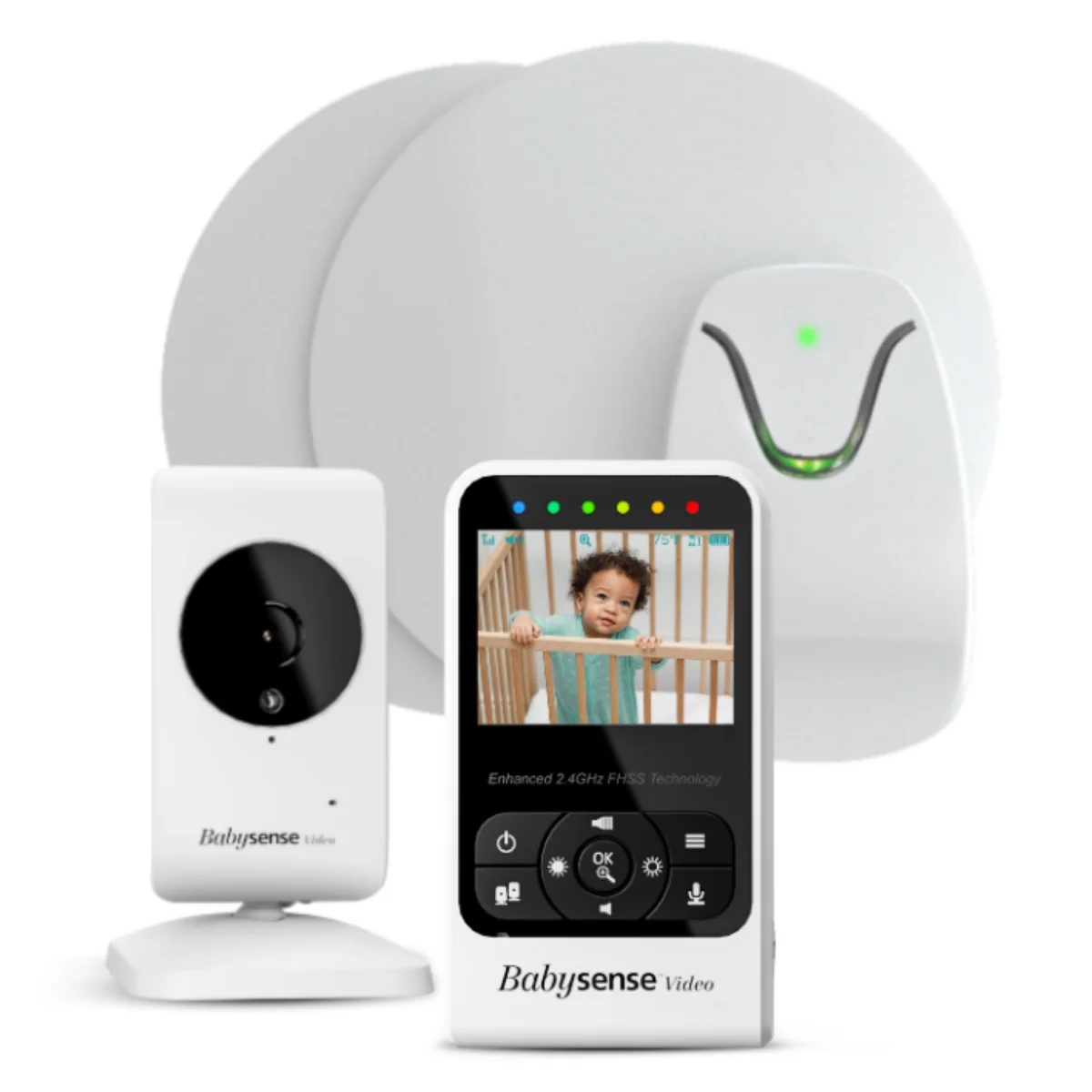 Babysense Movement and Video Baby Monitor - Babysense 7 Safe Sleep & Compact Video Monitor Bundle - 2 in 1