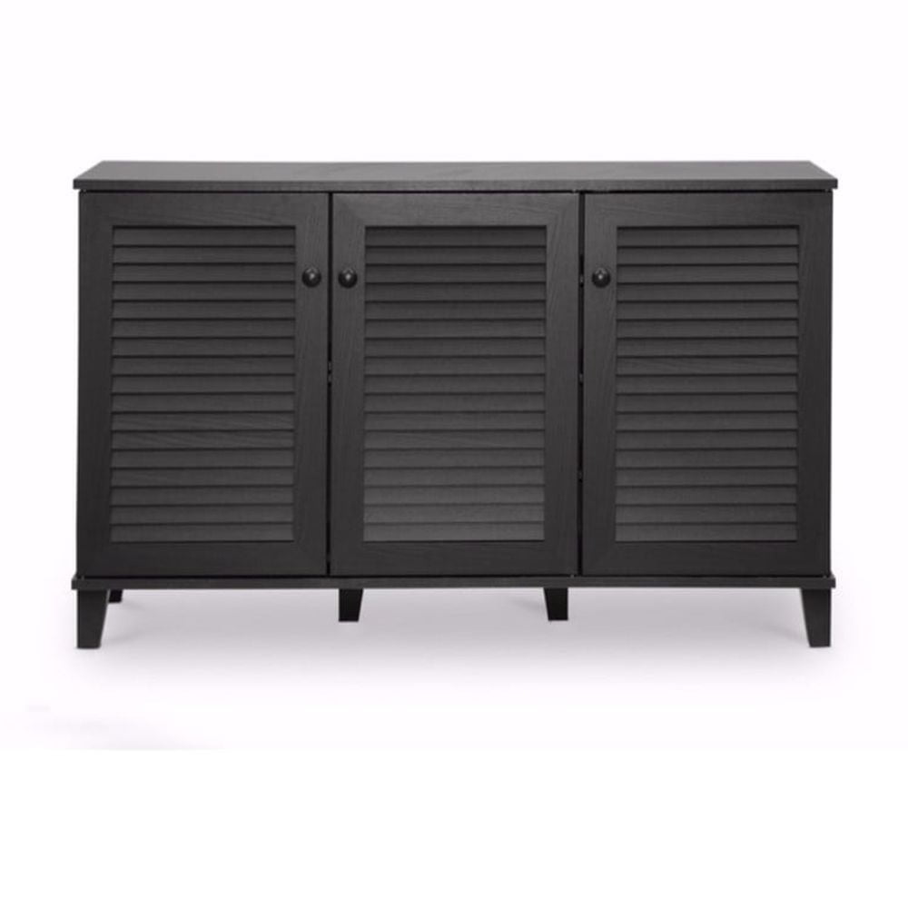 Baxton Studio Warren Espresso Shoe Cabinet
