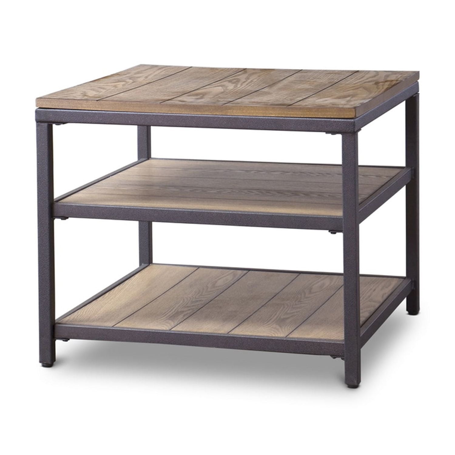 Baxton Studio Caribou Wood and Metal End Table