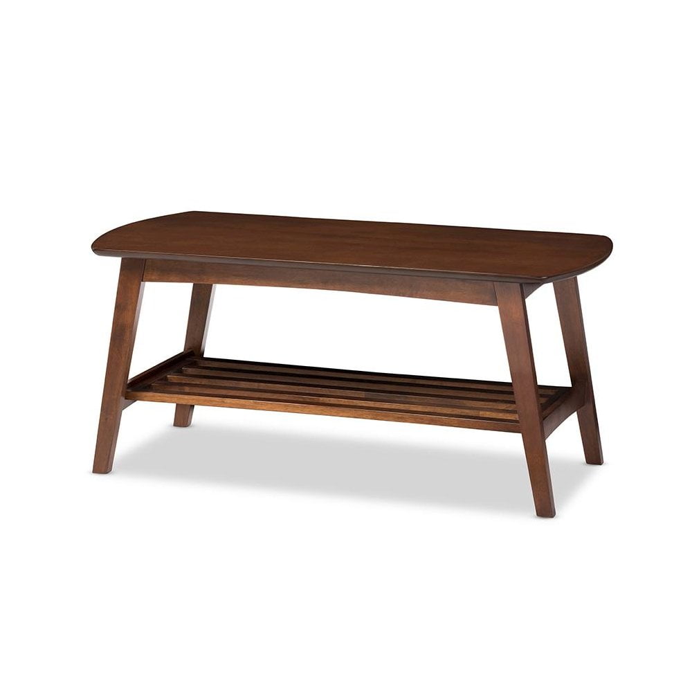 Baxton Studio Sacramento Scandinavian-Style Dark Walnut Coffee Table