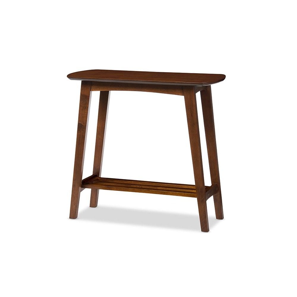 Baxton Studio Sacramento Modern Style Dark Walnut Console Table