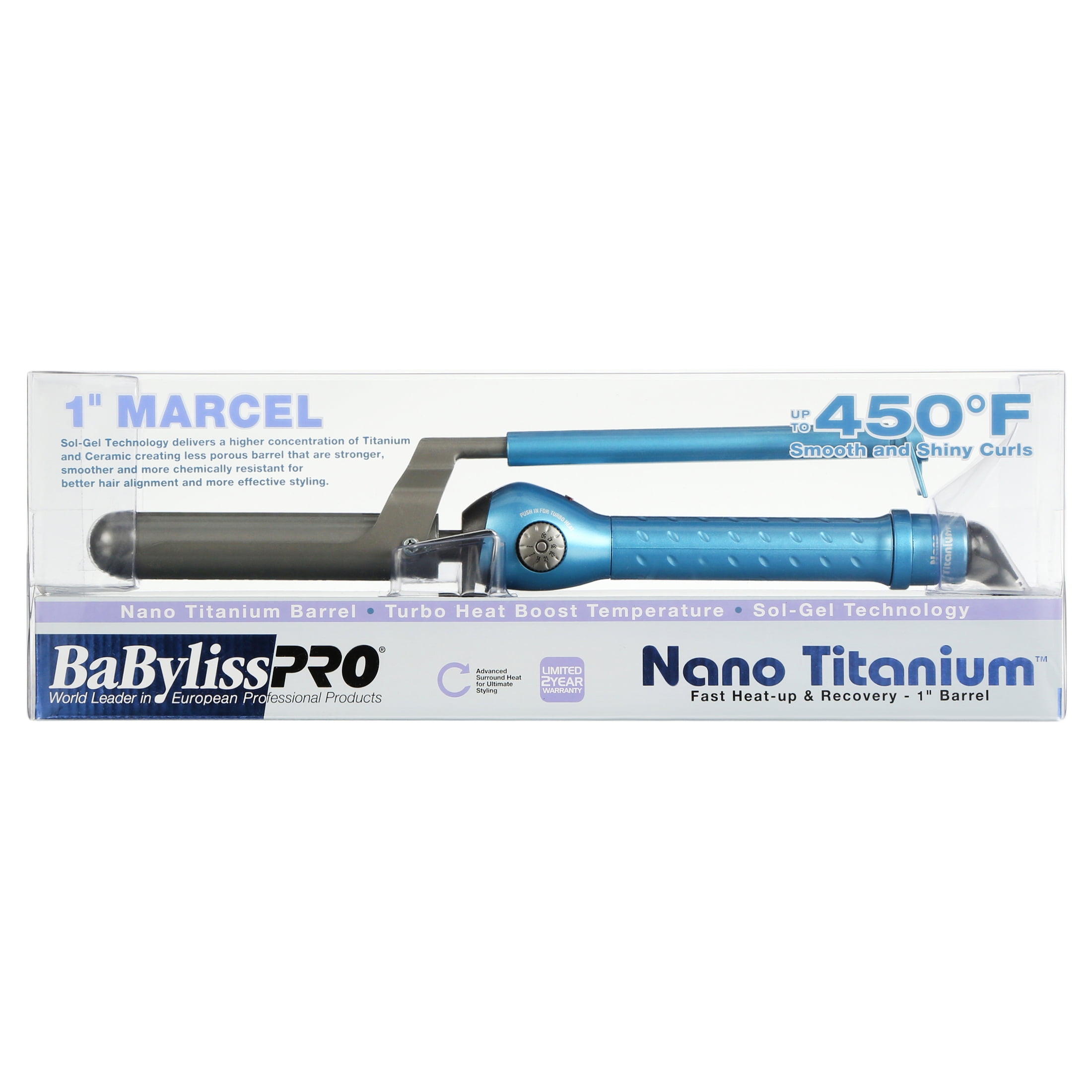 BaBylissPRO Nano Titanium Marcel Curling Iron 1 Inch