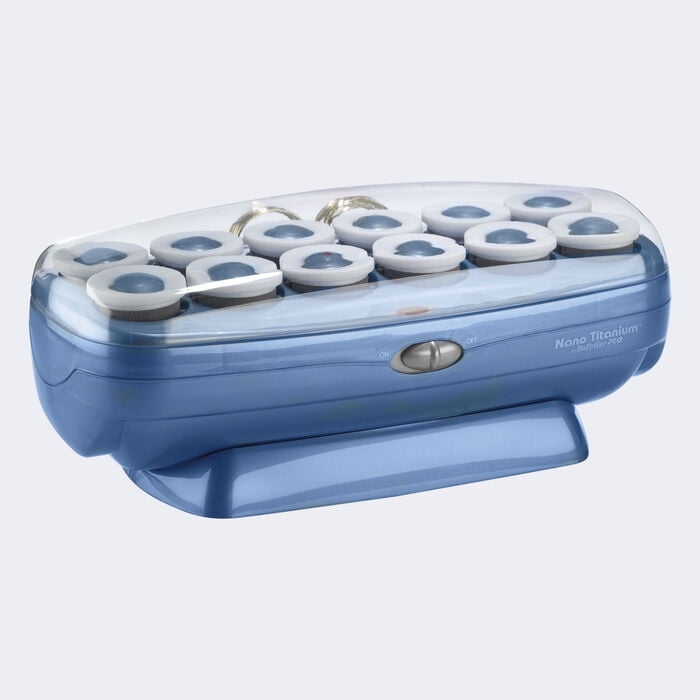 BaBylissPRO Nano Titanium Jumbo Hot Hair Rollers with Ceramic Core, 12 Count