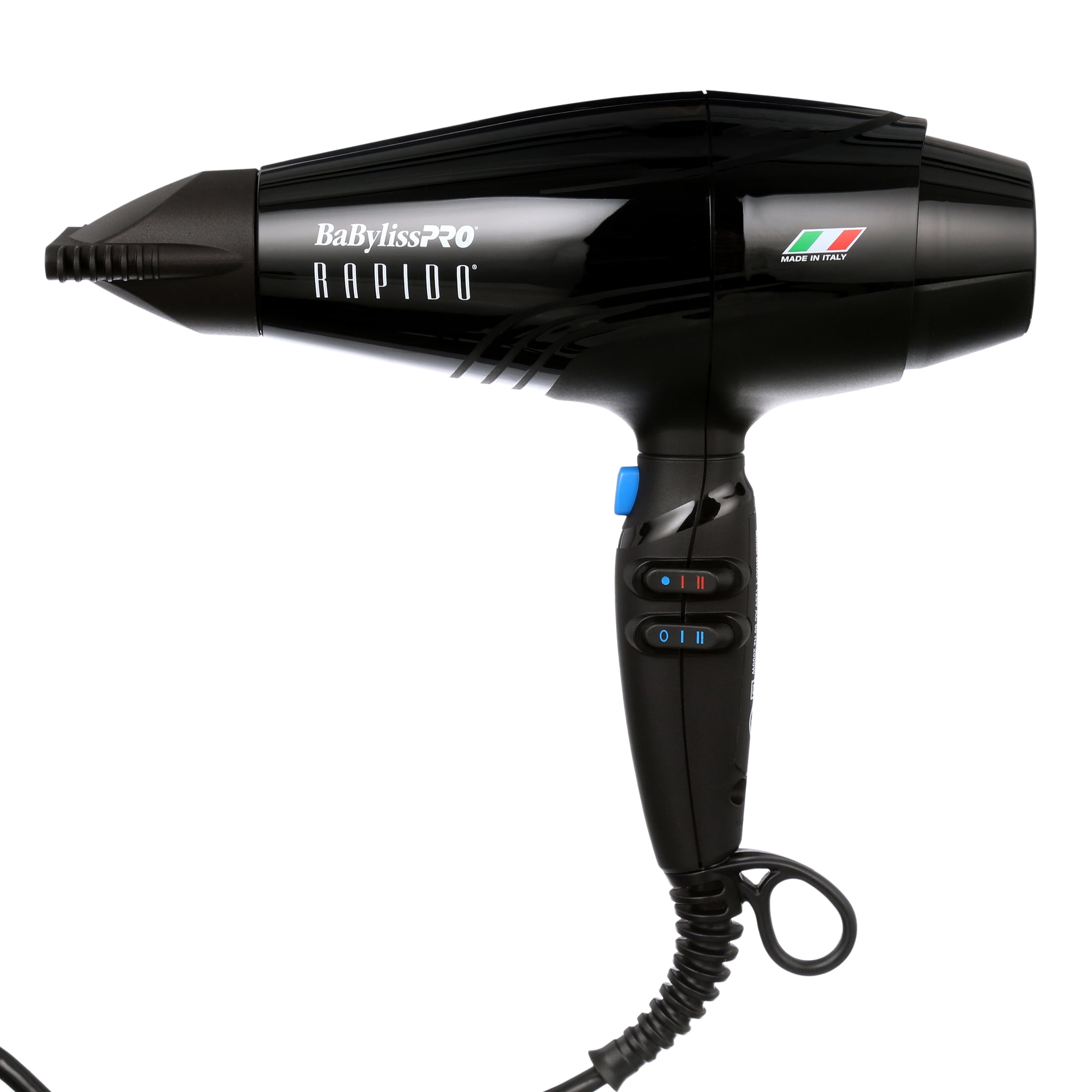BaBylissPRO Rapido Professional Hair Dryer, Black, Made in Italy