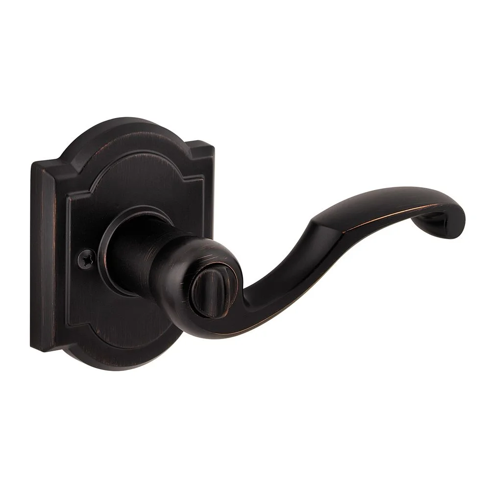 Baldwin Madrina Bed/Bath Lever in Venetian Bronze
