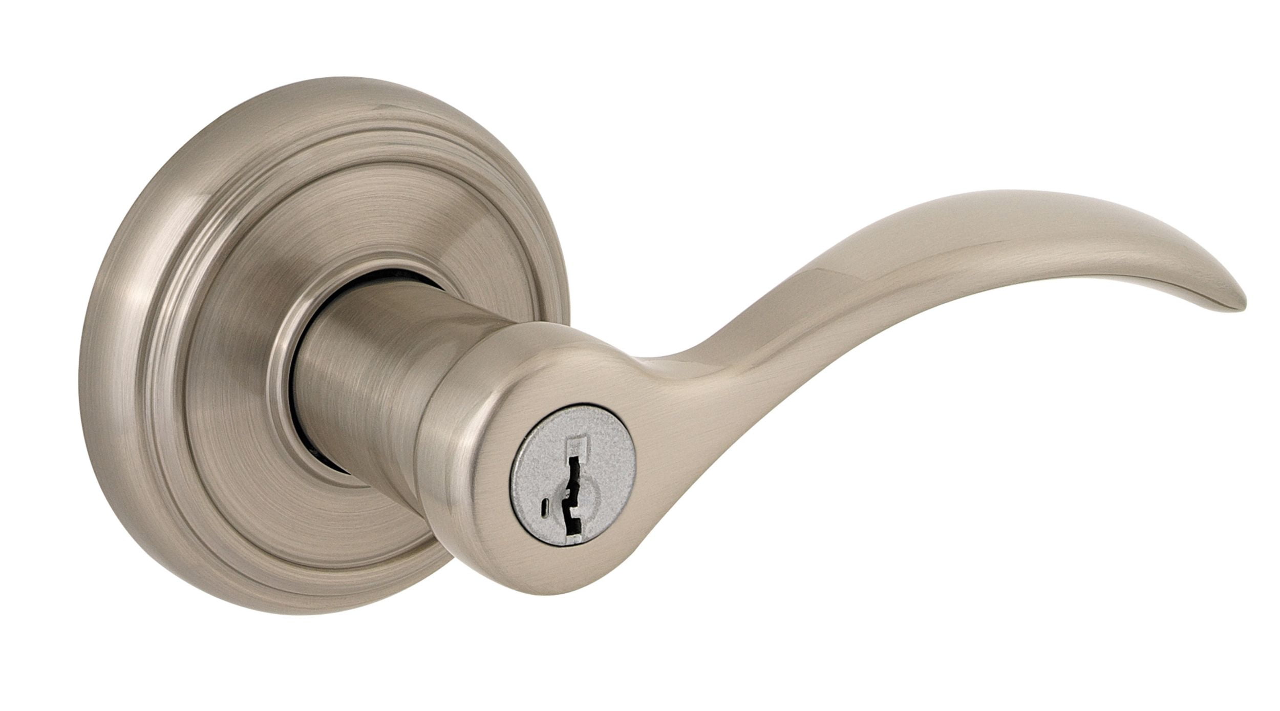 Baldwin Tobin Keyed Entry Lever Featuring Smartkey® in SN