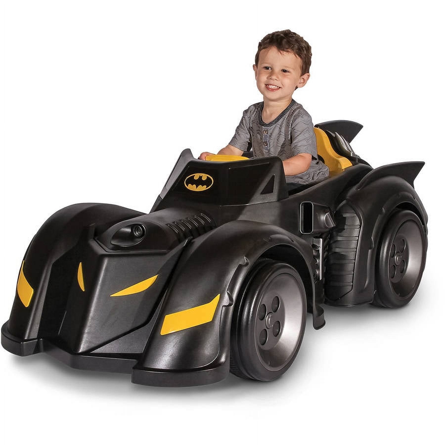 Batman Batmobile 6-Volt Battery-Powered Ride-On Toy, Black, 1 Count – DC Comics Official Licensed Product