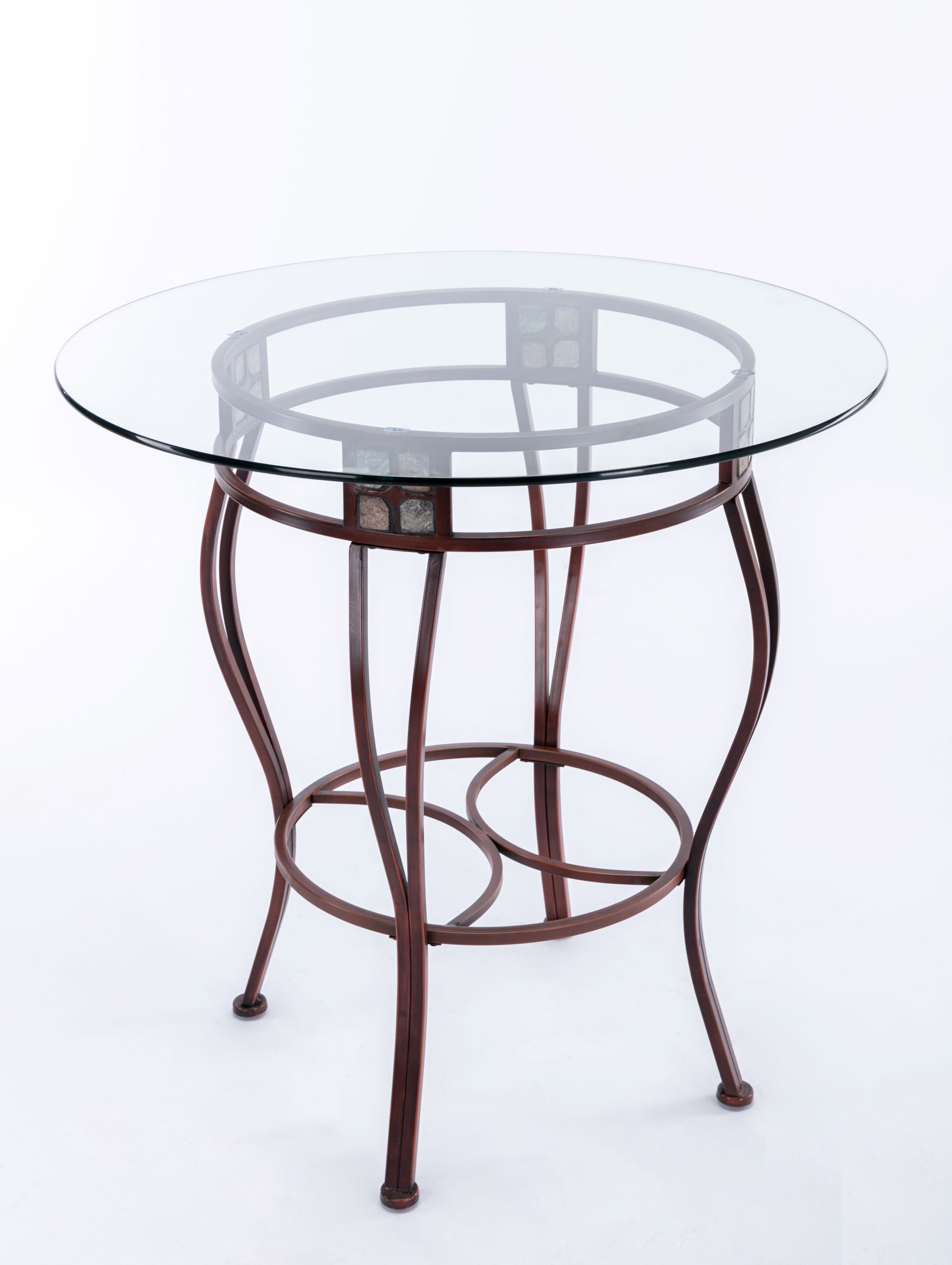 Beau 36" Pub Table, Black/Gold