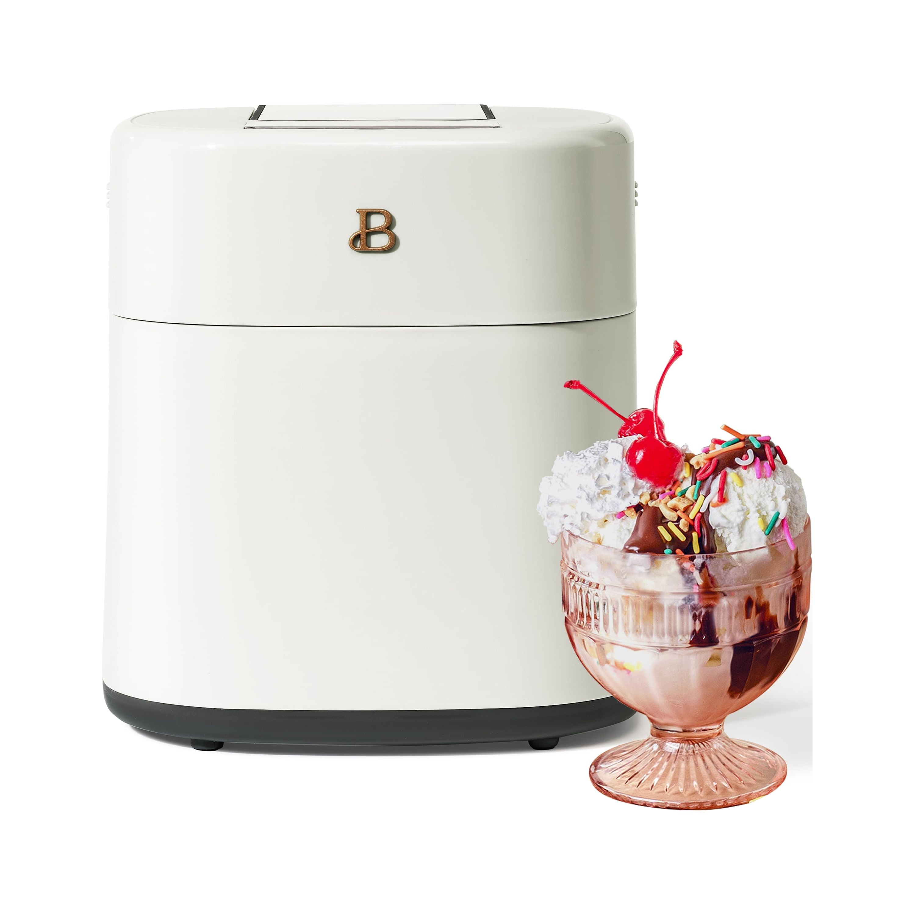 Beautiful 1.5 Qt Ice Cream Maker with Touch Activated Display, White Icing by Drew Barrymore
