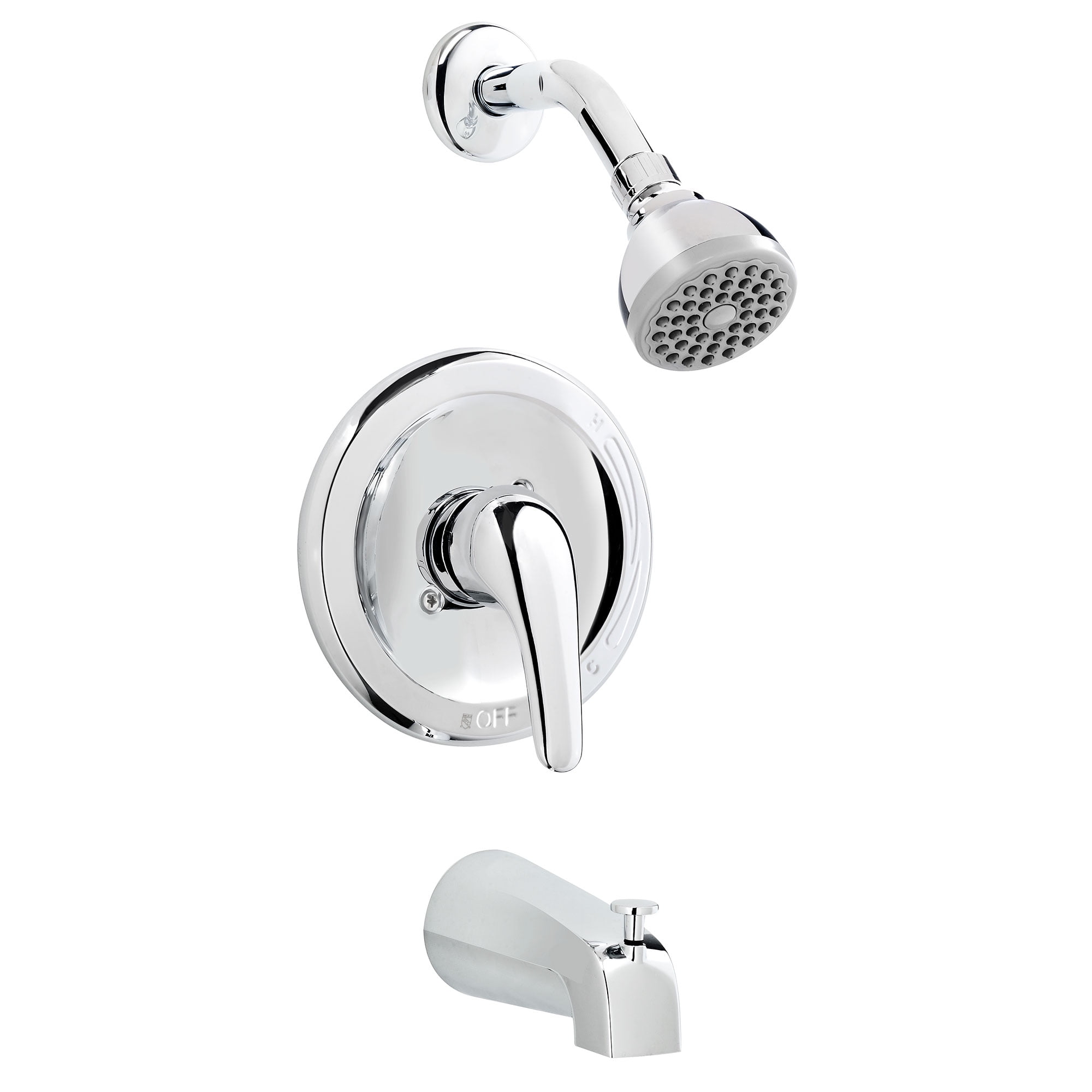 Belanger EBY90CCP Single Handle Shower Head and Bathtub Faucet, Polished Chrome