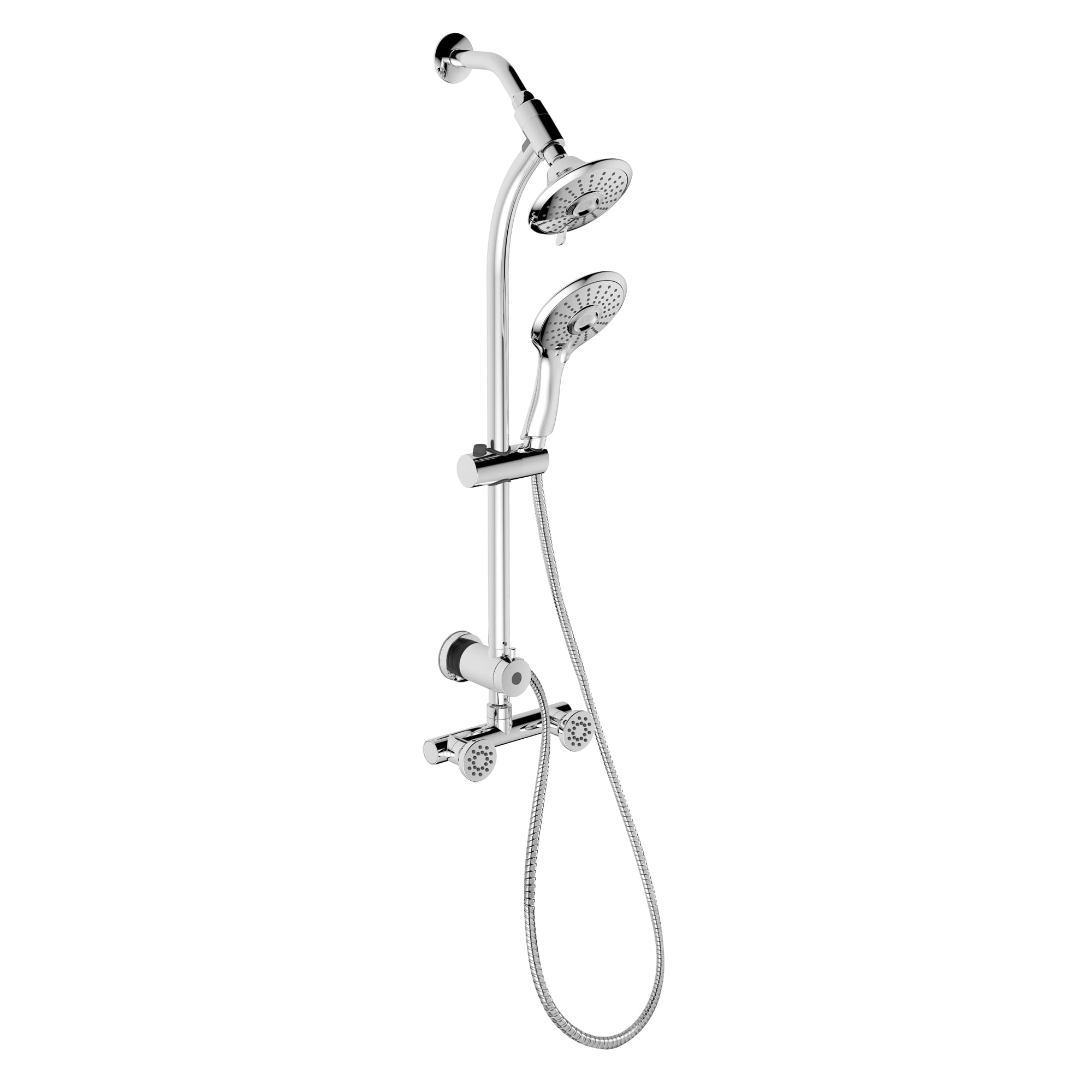 Belanger SYM018CP Retrofit Shower Head and Hand Shower with Body Jets, Polished Chrome