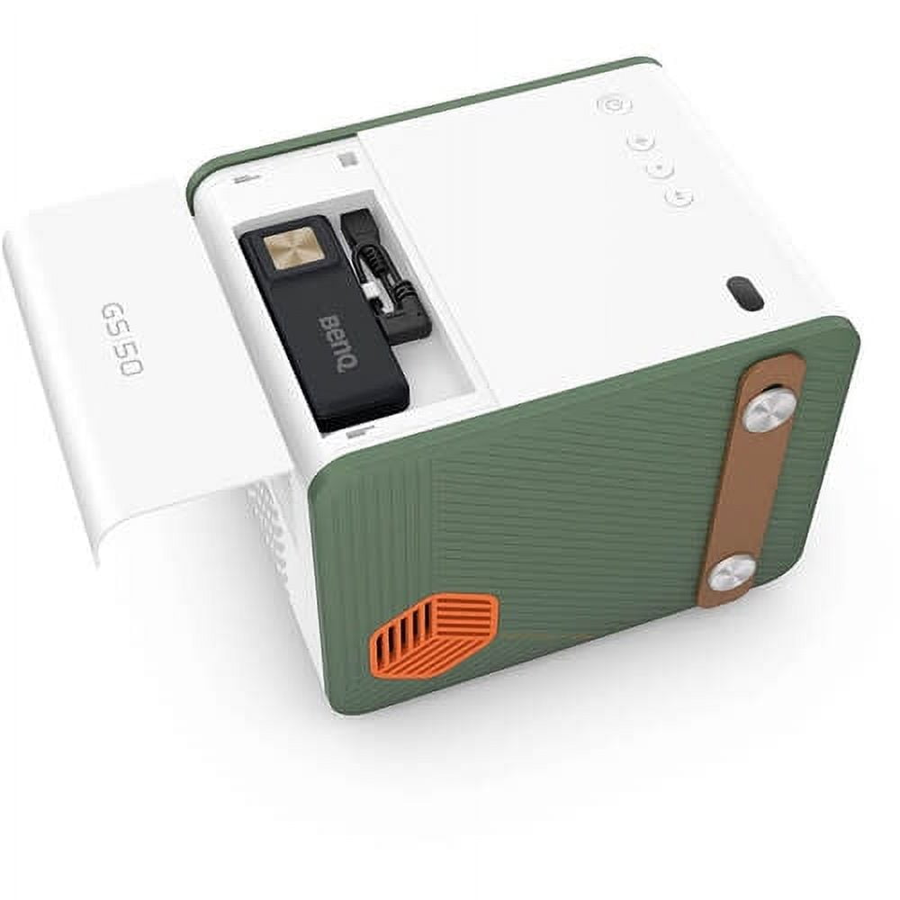 BenQ 1080p Outdoor Projector with Extra Bass Speakers, White/Green