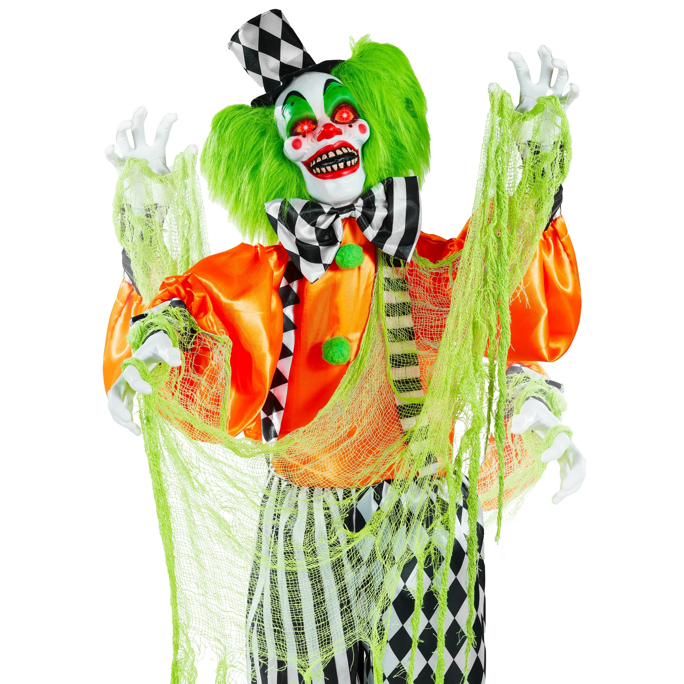 Best Choice Products Funhouse Freddy The Motion Activated Animatronic Killer Clown Halloween Prop w/ Pre-Recorded Lines