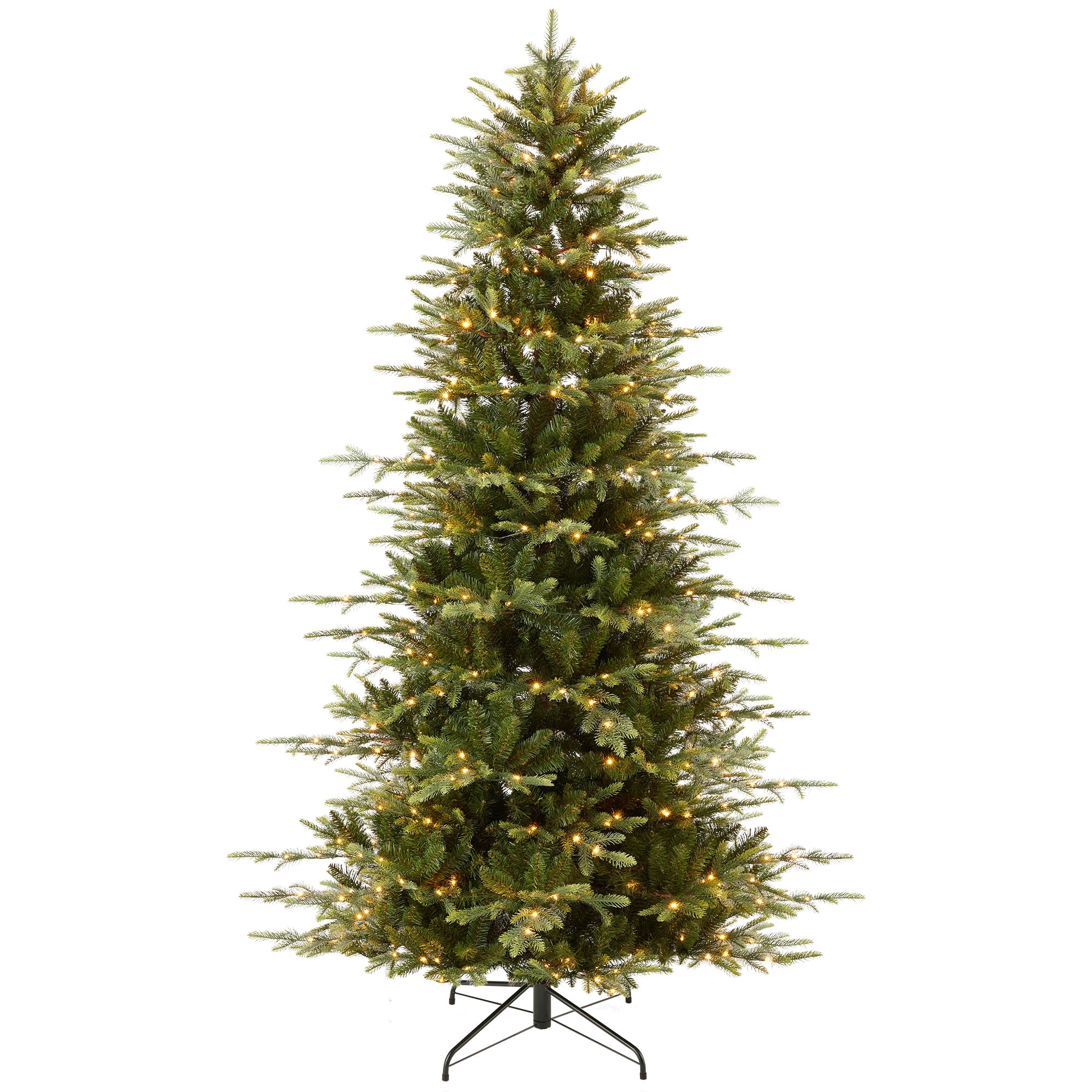 Best Choice Products 6ft Pre-Lit Artificial Slim Aspen Noble Fir Christmas Tree w/ 1,350 Branch Tips, 300 LED Lights