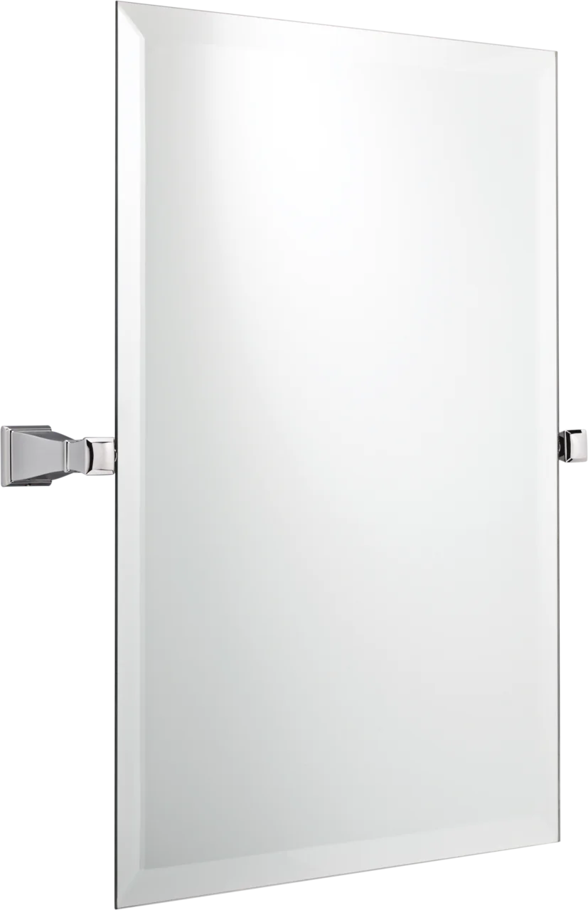 Better Homes & Garden Chandler 26" x 22" Square Tilt Bathroom Mirror, Chrome