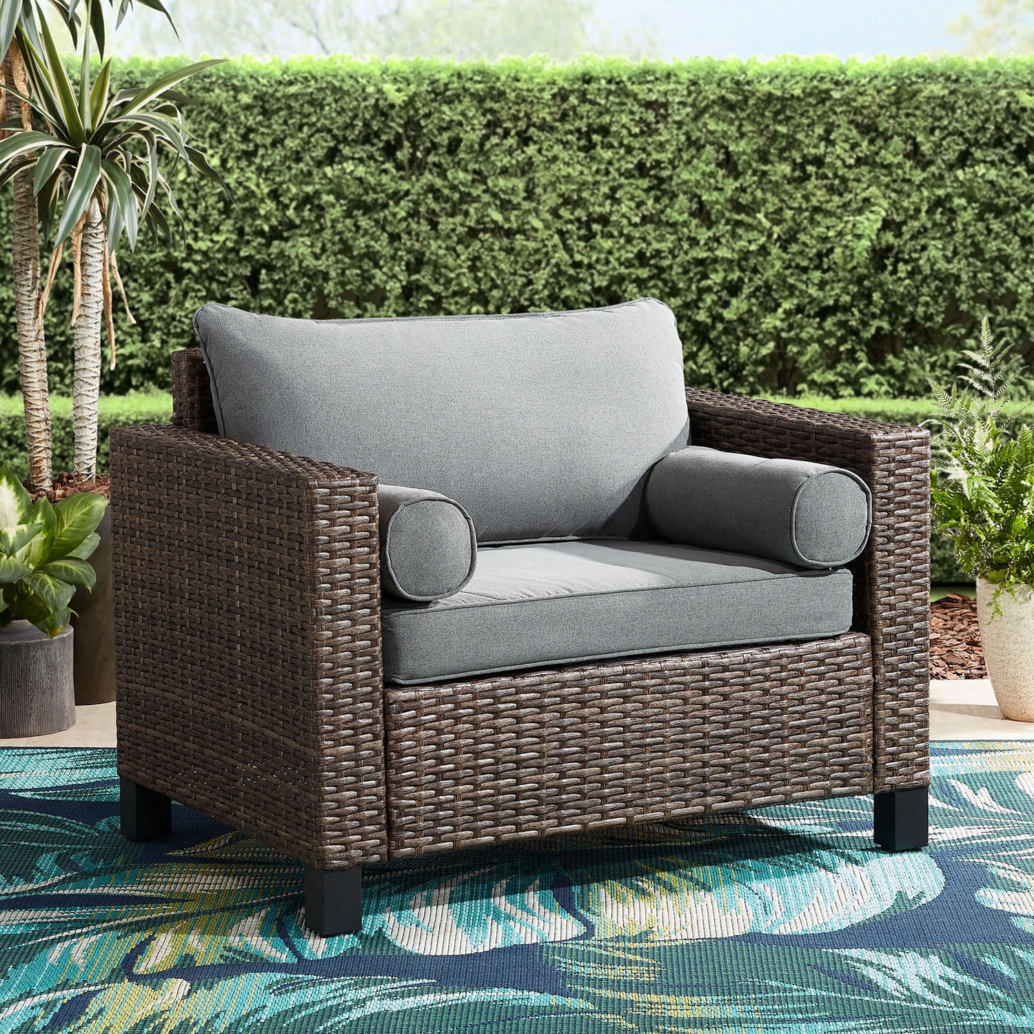 Better Homes & Gardens Brookbury Cuddle Chair- Gray