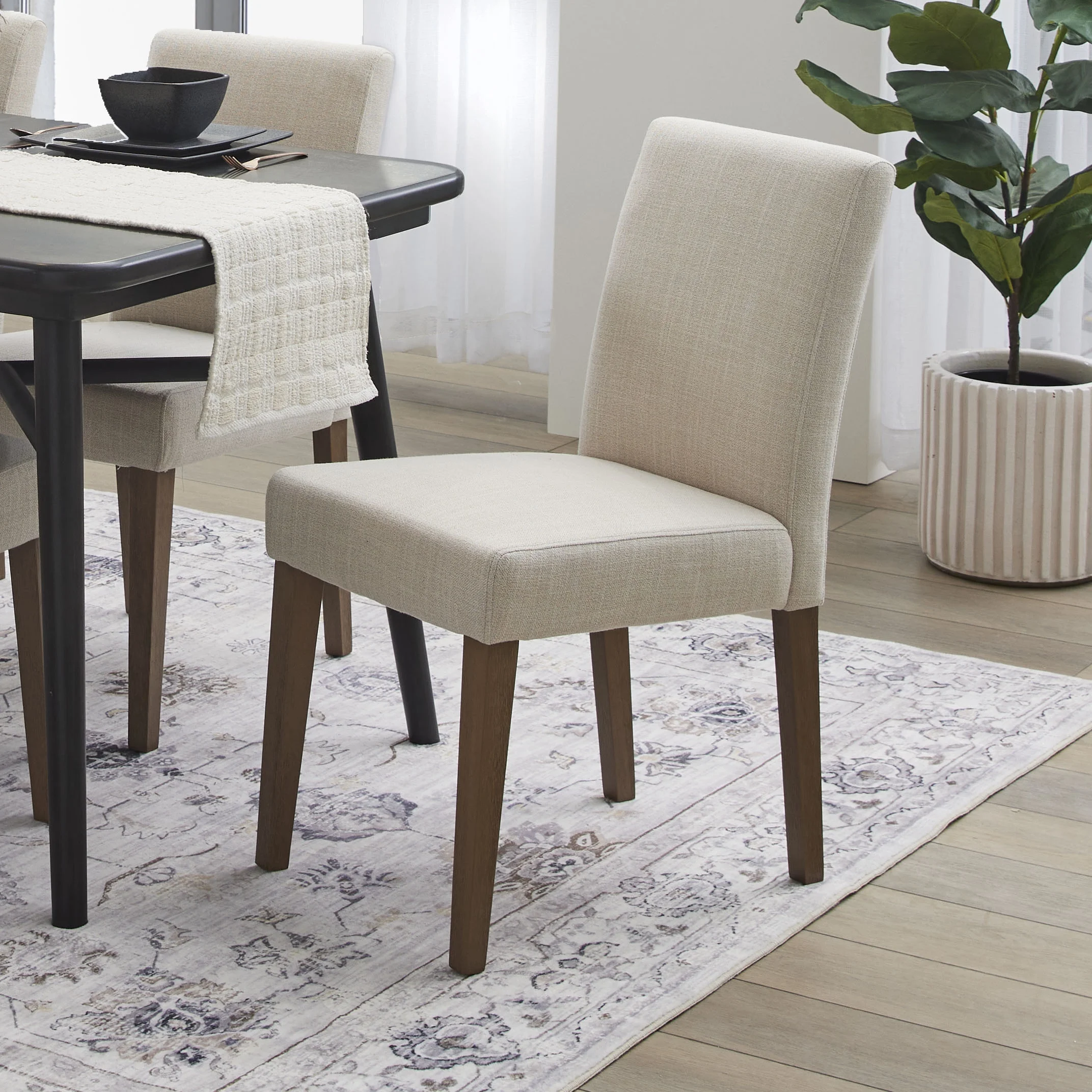 Better Homes & Gardens Canton Dining Chair, Tobacco Oak, 2 Pack