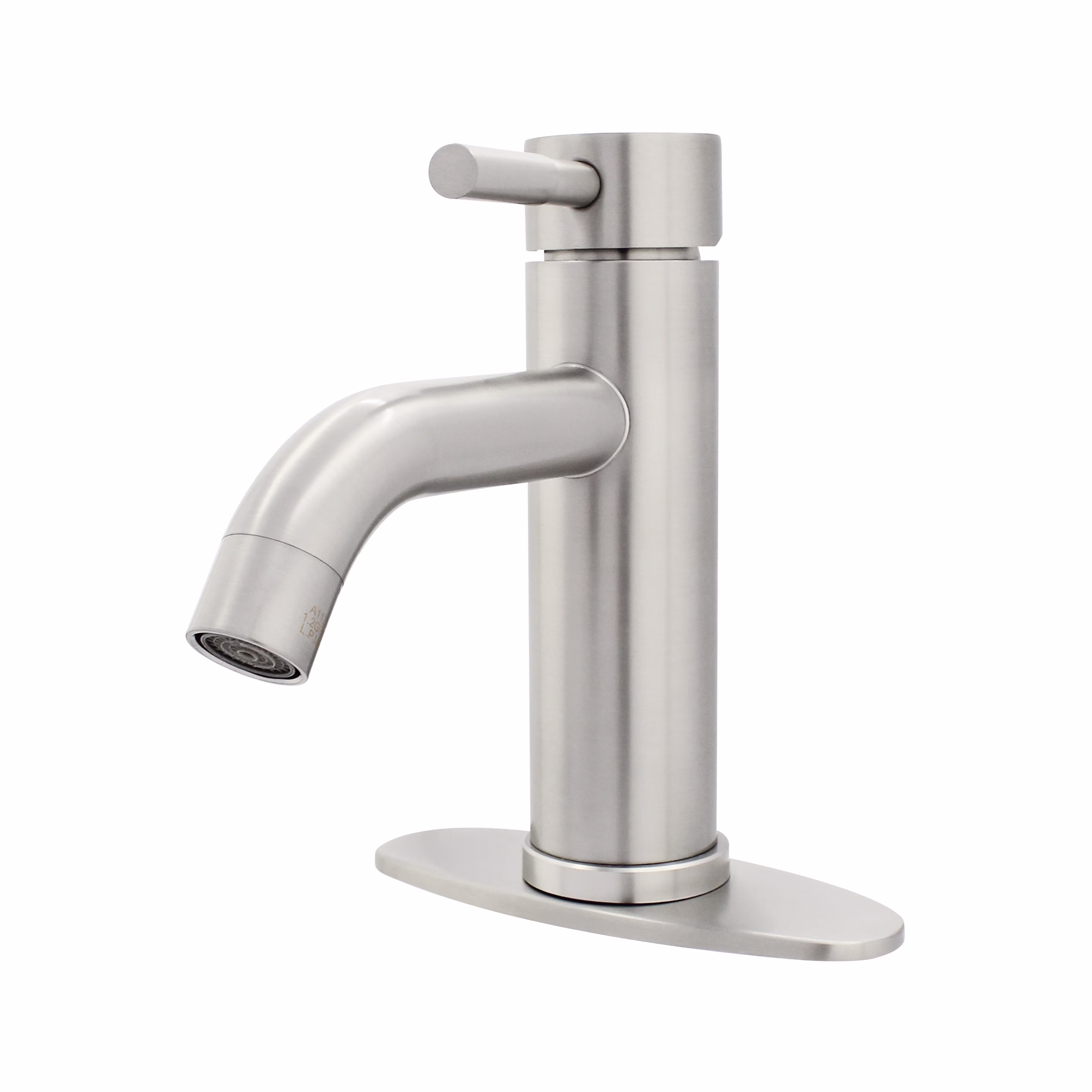 Better Homes & Gardens Elmont Single Handle Bathroom Faucet, Satin Nickel, Includes Push Pop-Up Drain