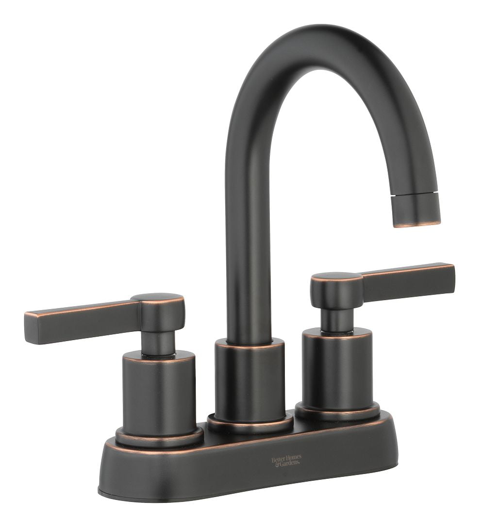 Better Homes & Gardens Holbrook Bathroom Sink Faucet with Two Handles, Oil-Rubbed Bronze