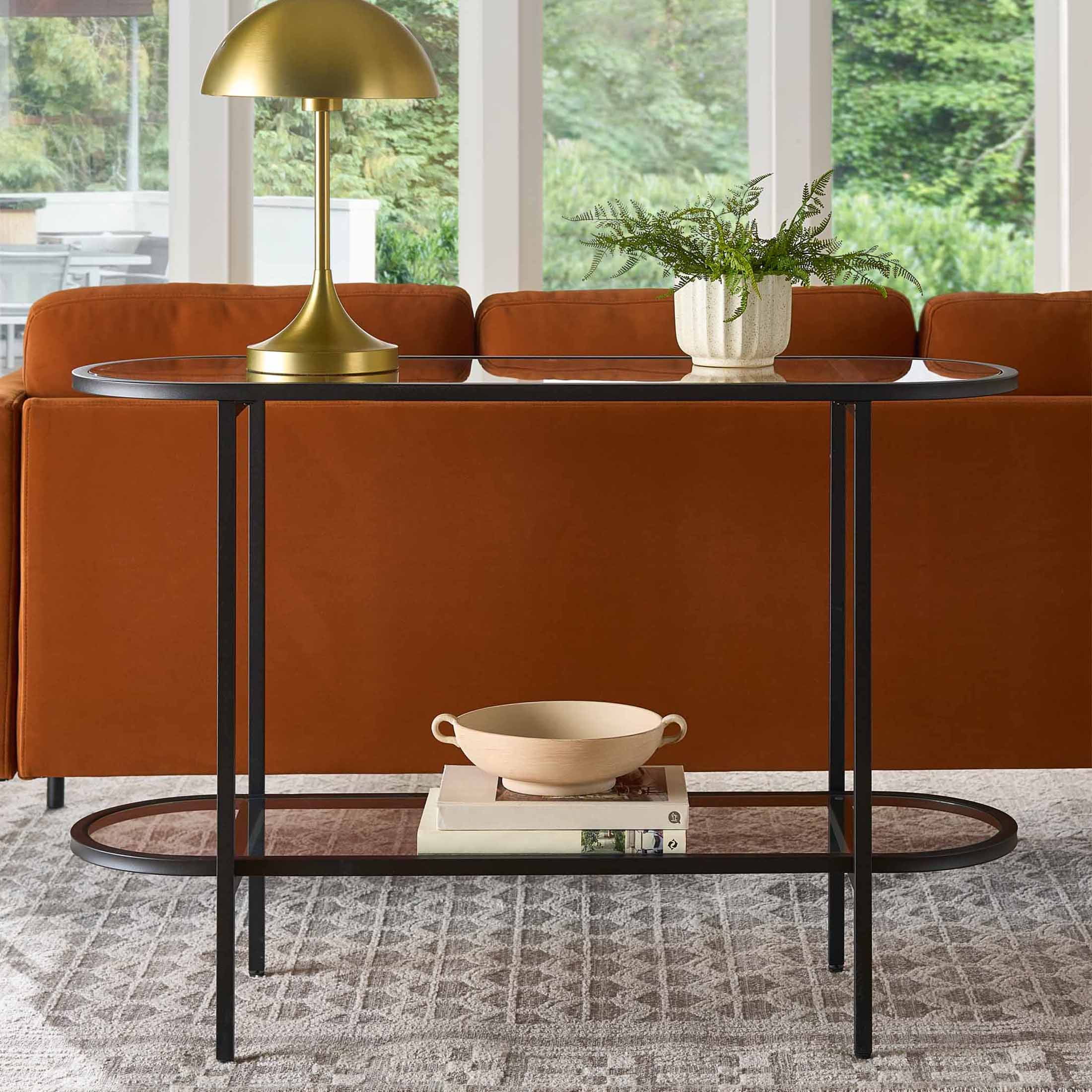 Better Homes & Gardens Nola Console Table, Black Finish