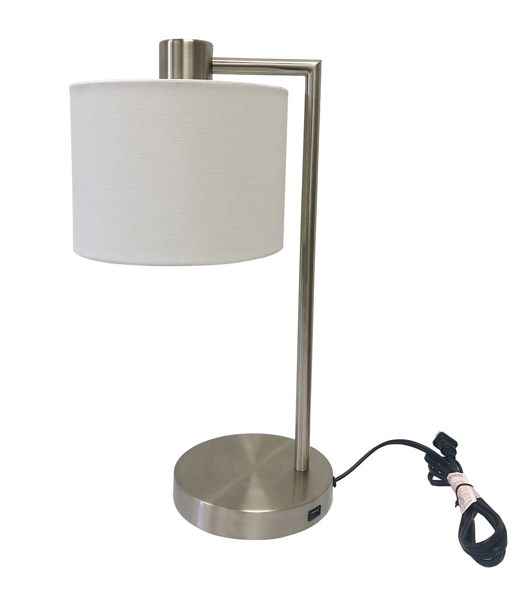 Better Homes & Gardens Silver Nickel Downbridge Touch Table Lamp