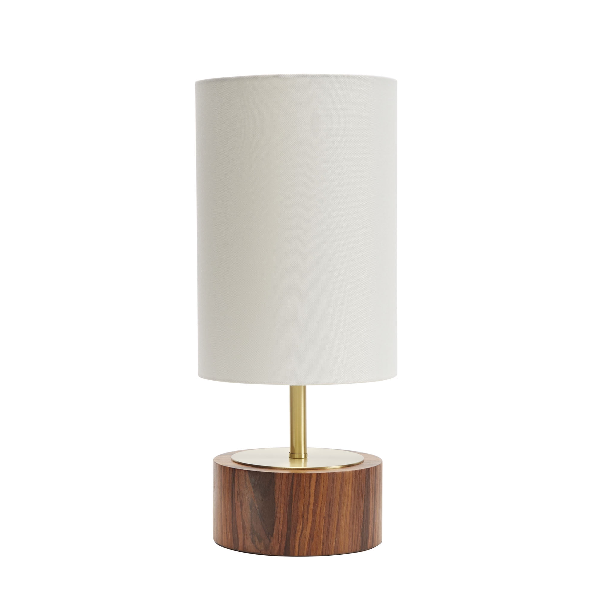 Better Homes & Gardens Touch Table Lamp with LED Bulb, Walnut Finish