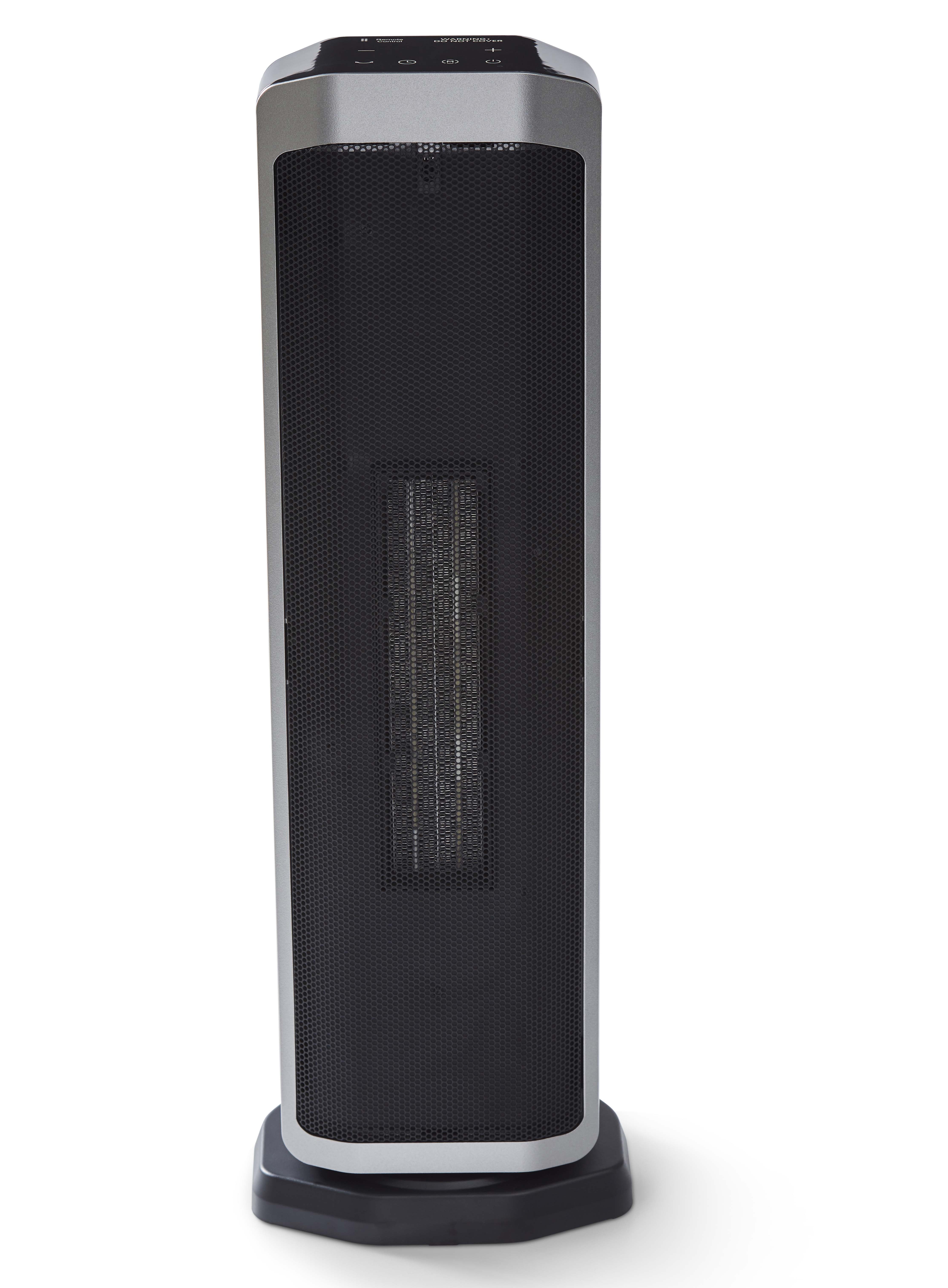 Better Homes & Gardens 23" Electric Ceramic Tower Heater, LED Display & Remote Storage