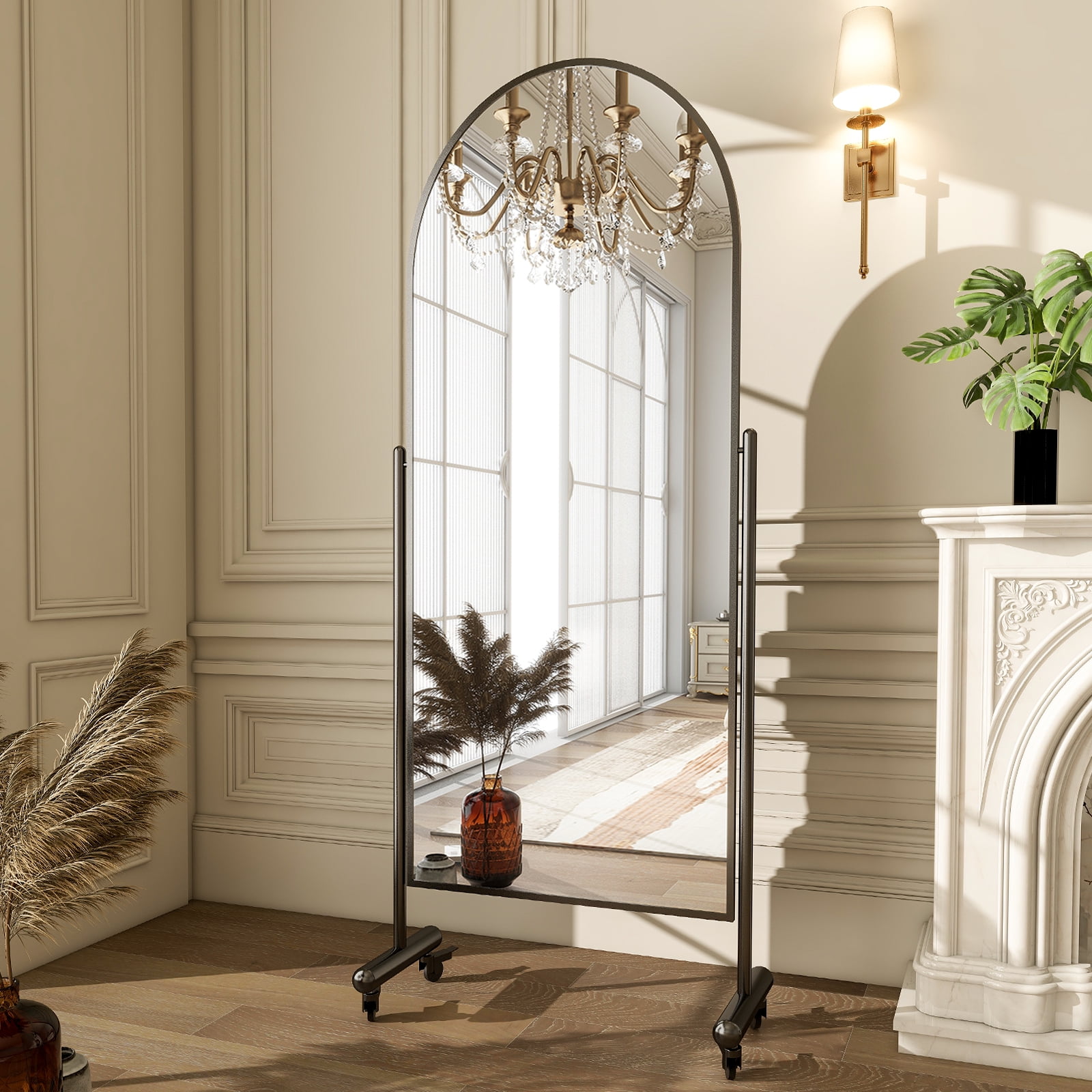 BEAUTYPEAK 20.5” x 61.4” Movable Tiltable Mirror