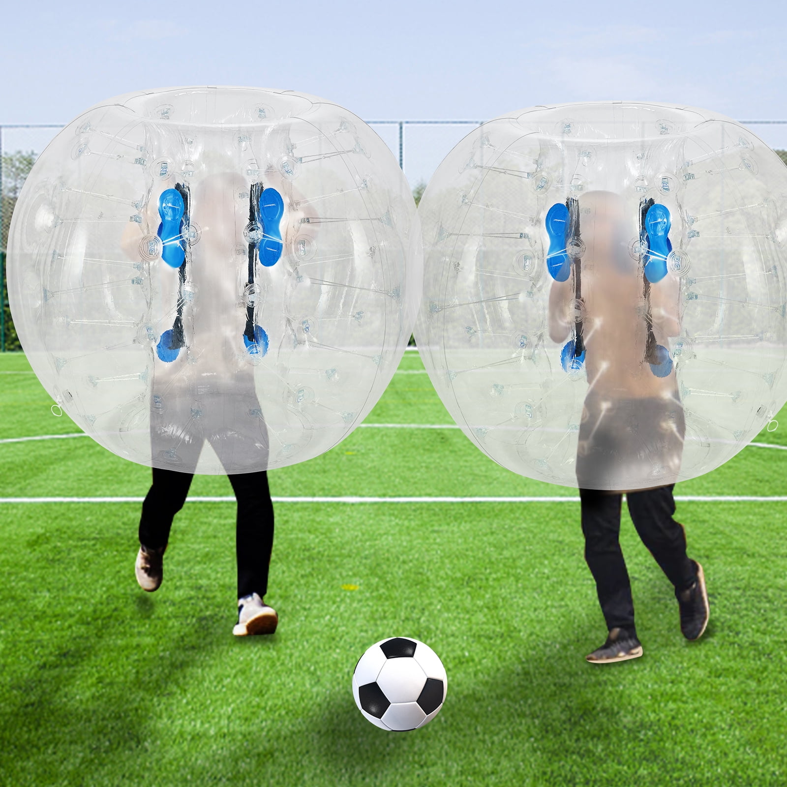 BENTISM Dual 2X1.2m Kids And Adults Inflatable Body Zorb 1.2m/3.93ft Pvc Bumper Football Bubble