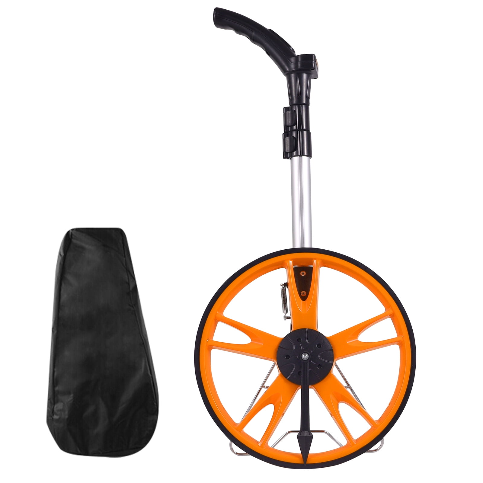 VEVOR Measuring Wheel 12.5” Road Runner Telescoping Handle Feet/Inches w/ Bag