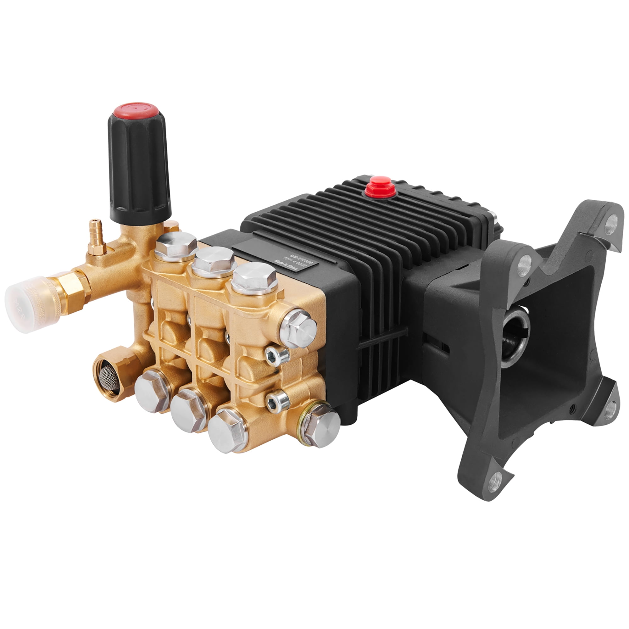 BENTISM Pressure Washer Pump, 1" Shaft Horizontal Triplex Plunger, 4400 PSI, 4 GPM Flow, Replacement Power Washer Pumps Kit