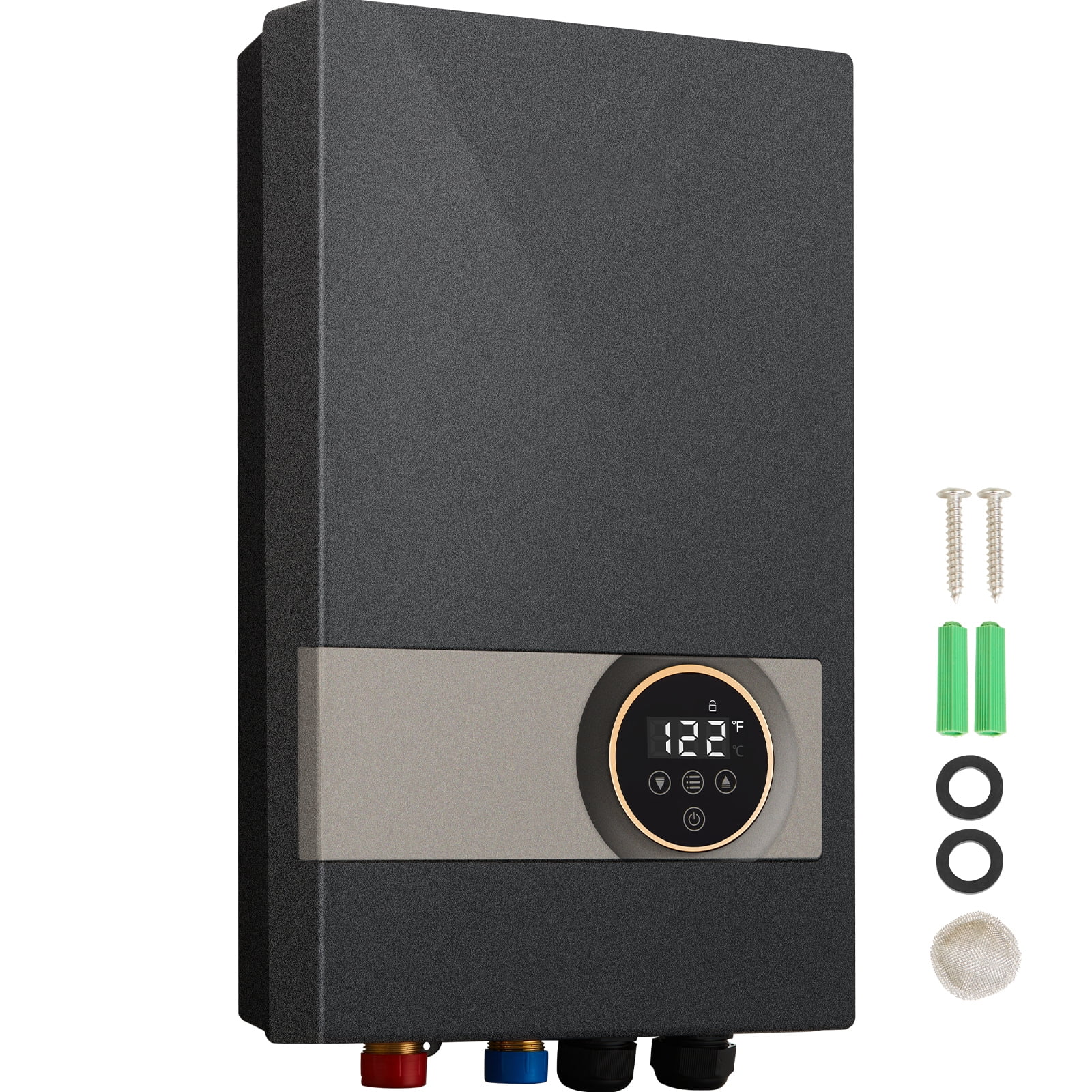 VEVOR 18KW Instant Hot Tankless Water Heater Electric LED Boiler IP25 for Shower