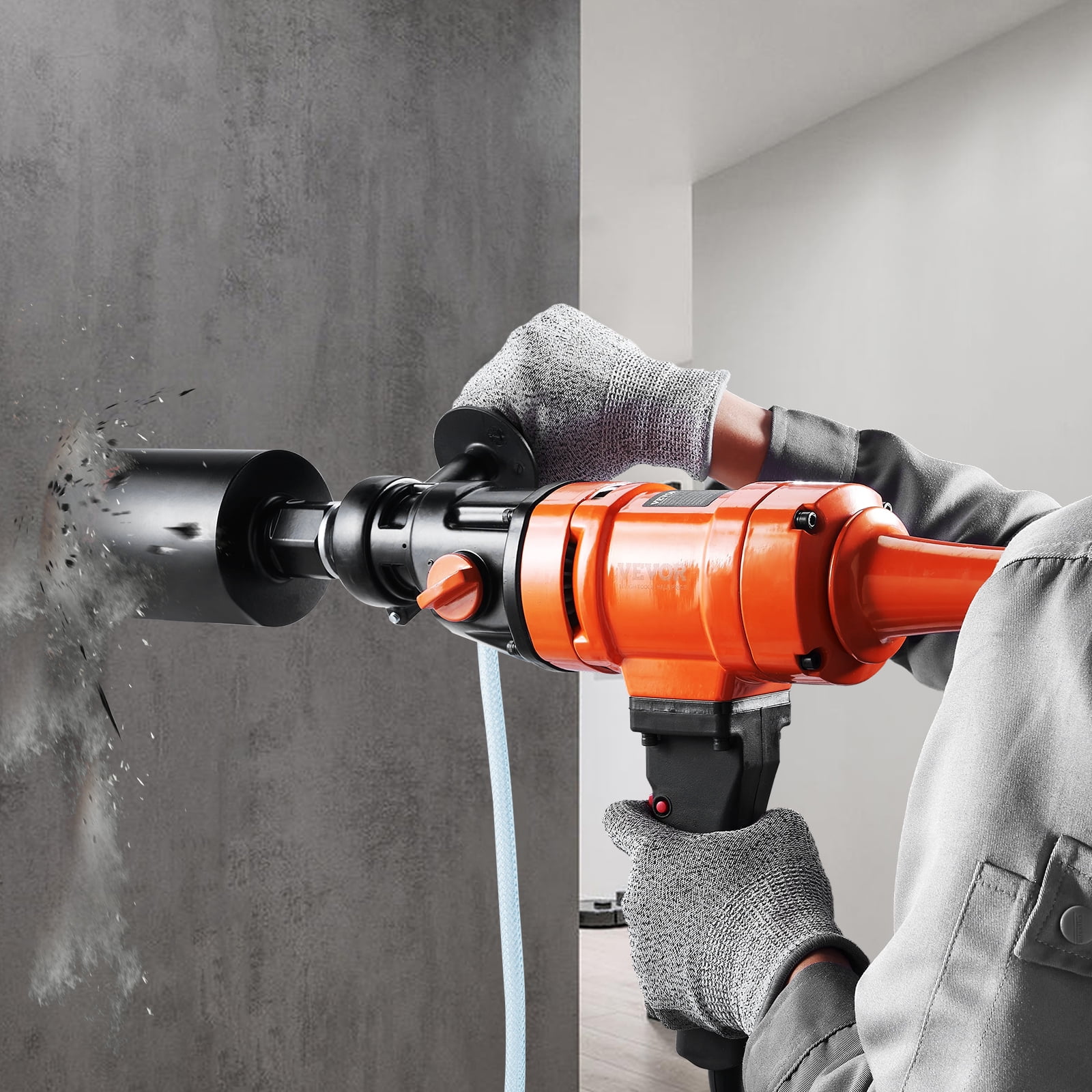 BENTISM 4-Inch Diamond Core Drill Machine, 1500W, 2-Speed, Wet Drilling