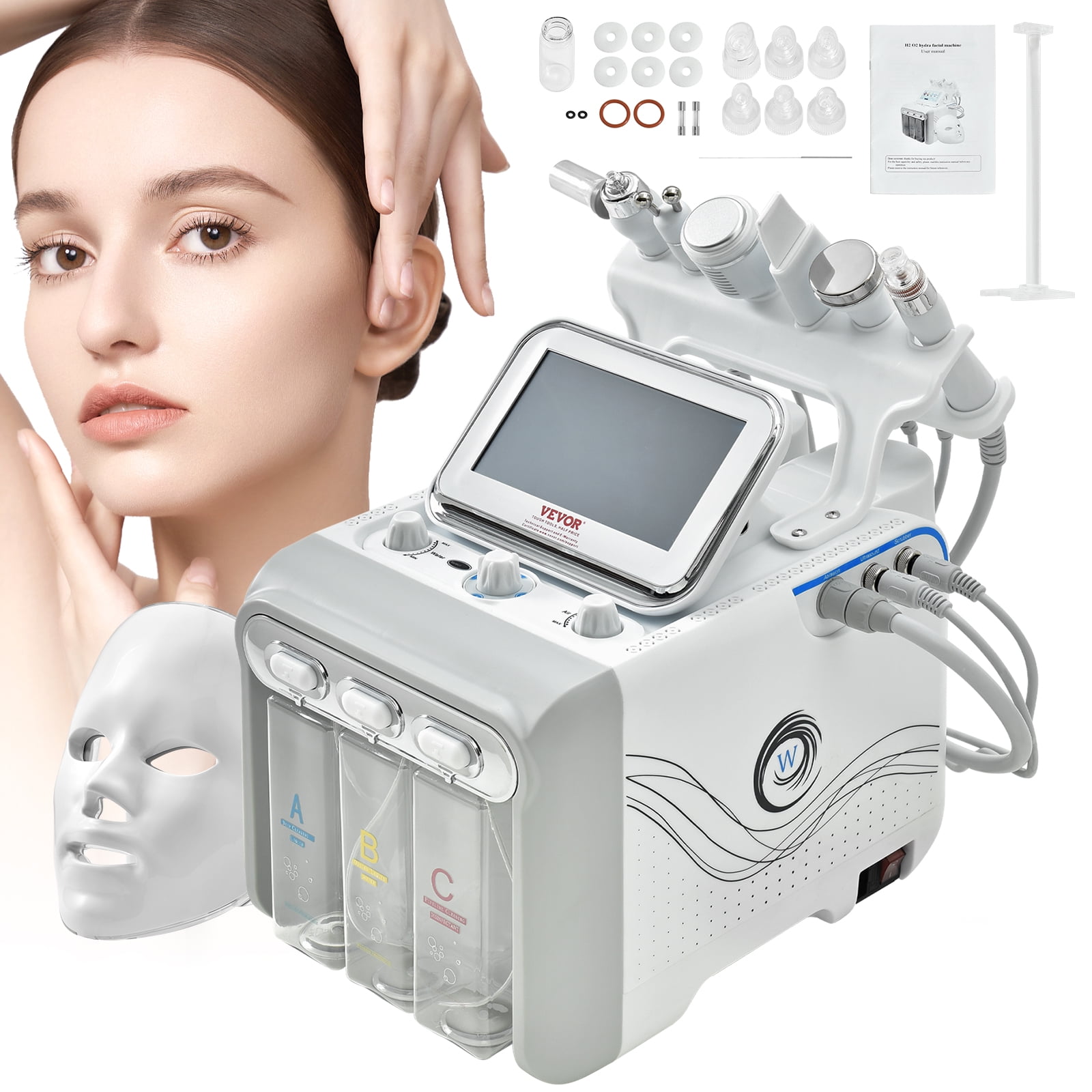 BENTISM 7 in 1 Hydrogen Oxygen Facial Machine Professional Spa Hydrafacial Machine
