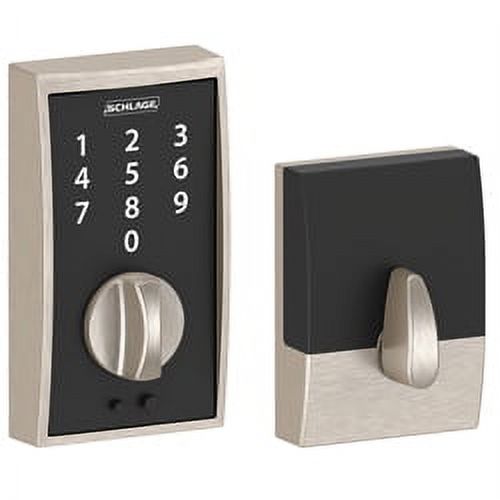 BE375CEN619 12-321 10-116 Century Touch Keyless Deadbolt - Satin Nickel