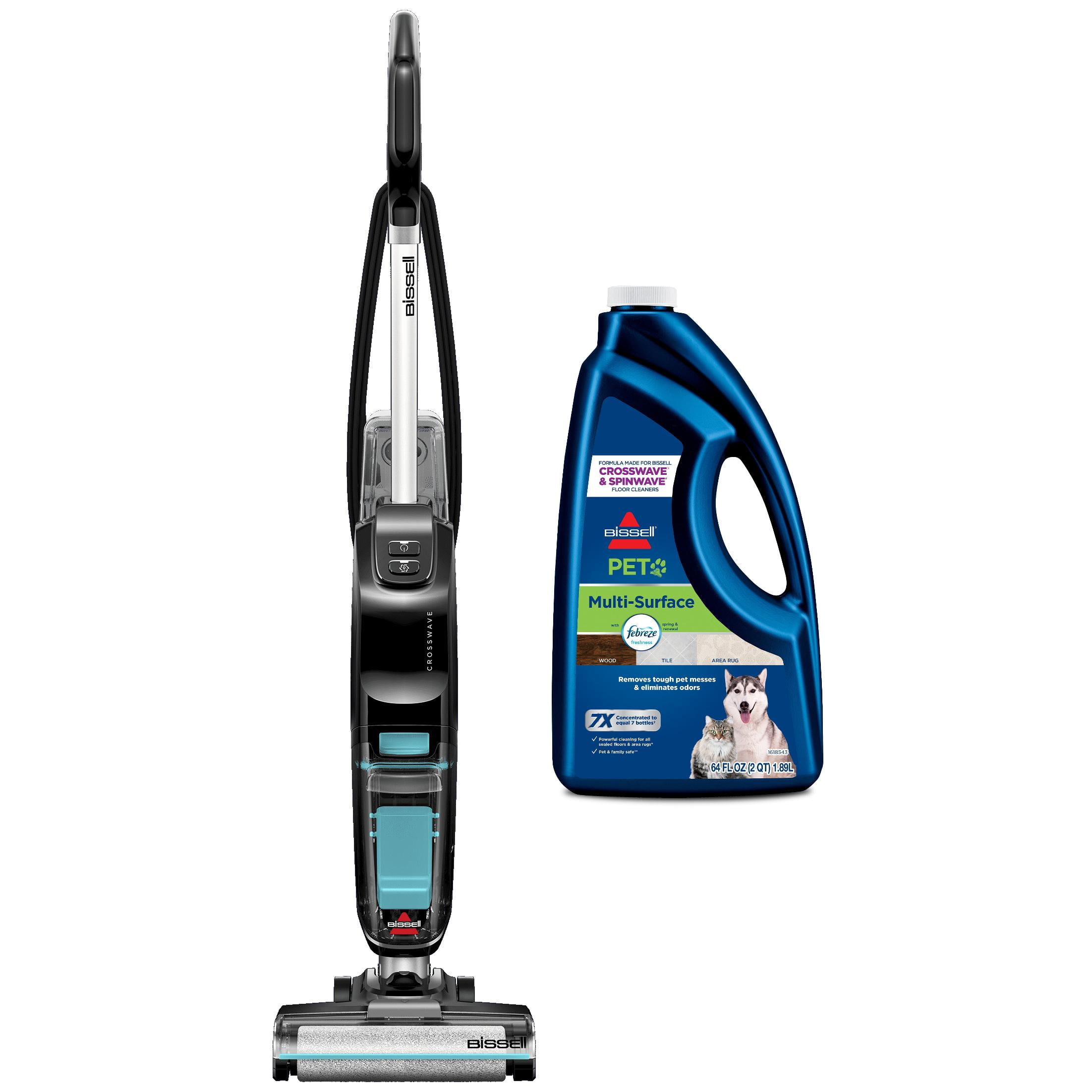 BISSELL® CrossWave® Hard Floor Expert® Wet Dry Vacuum 3831 & BISSELL Surface Cleaners, Febreze Scent, 64 Fluid Ounce 22951