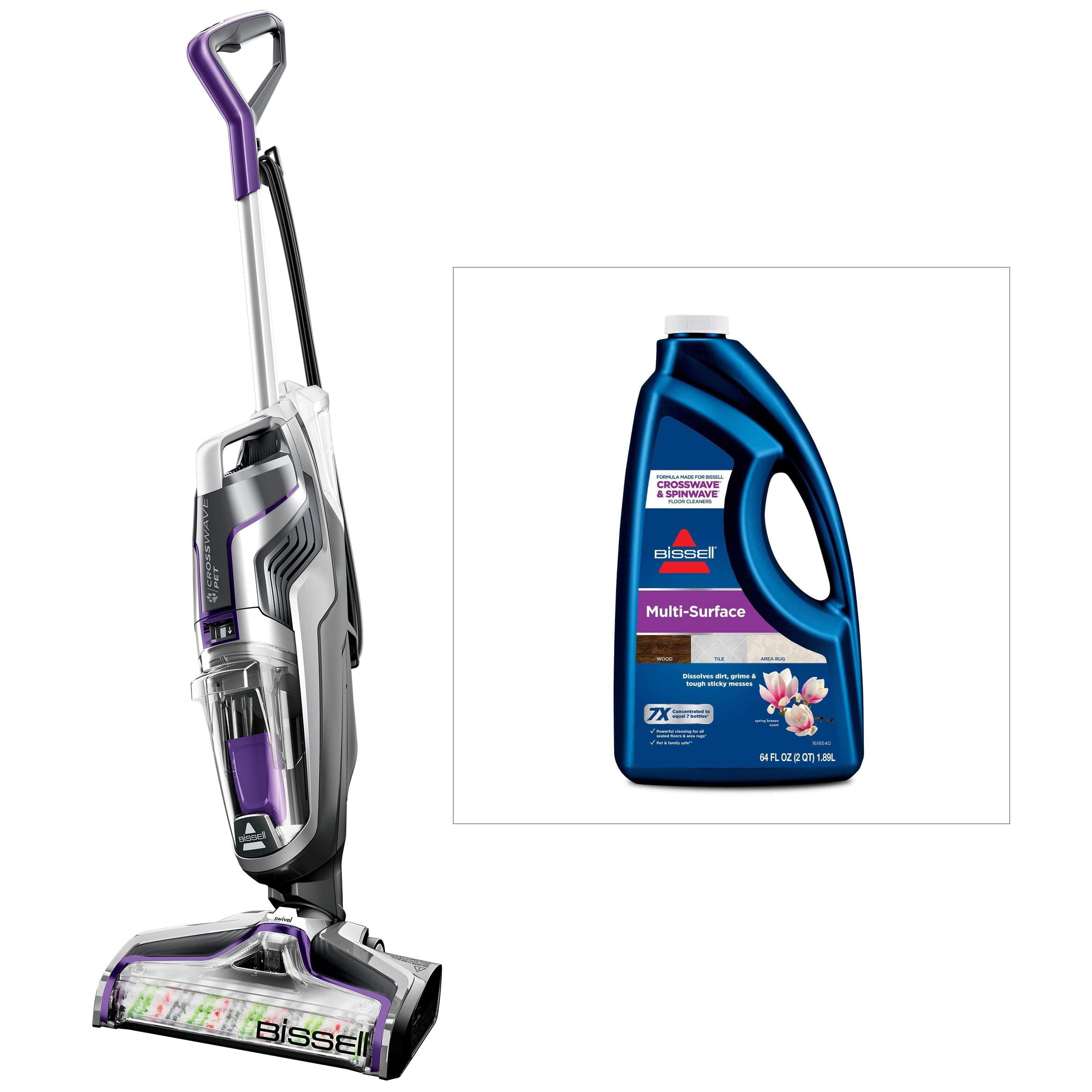 BISSELL® CrossWave® Turbo Pet Pro Multi-Surface Wet-Dry Vacuum 2328 & BISSELL Surface Cleaners, Spring Breeze Scent, 64 Fluid Ounce 17891