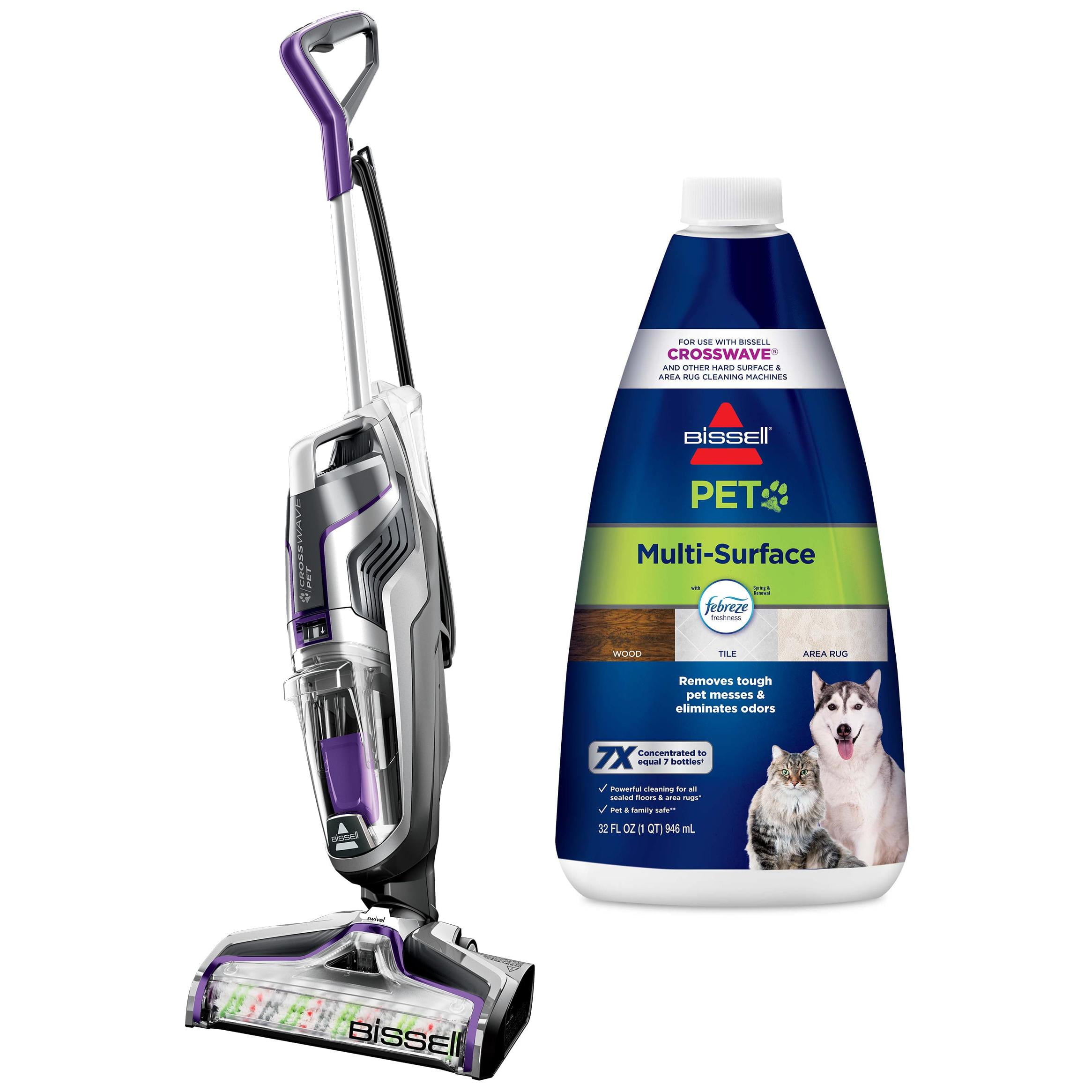 BISSELL® CrossWave® Turbo Pet Pro Multi-Surface Wet-Dry Vacuum 2328 & BISSELL 2295 Pet Carpet Stain Remover, 32 Fluid Ounce